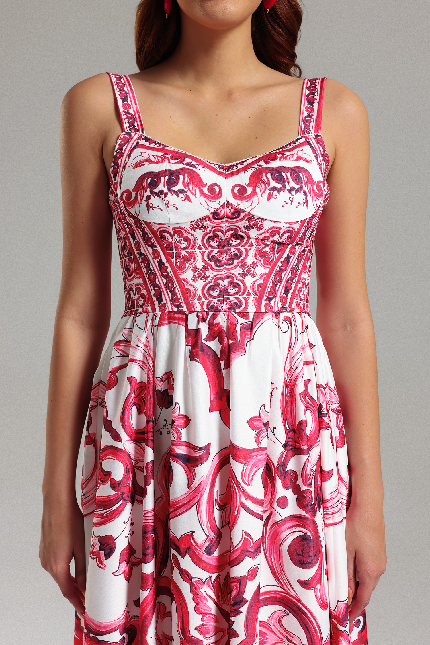 Sparkly Halter Printed Maxi Dress