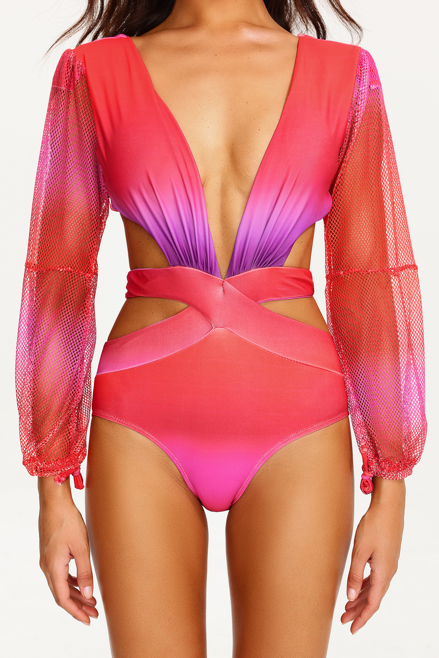 Emma Gradient Cut Out Swimsuit