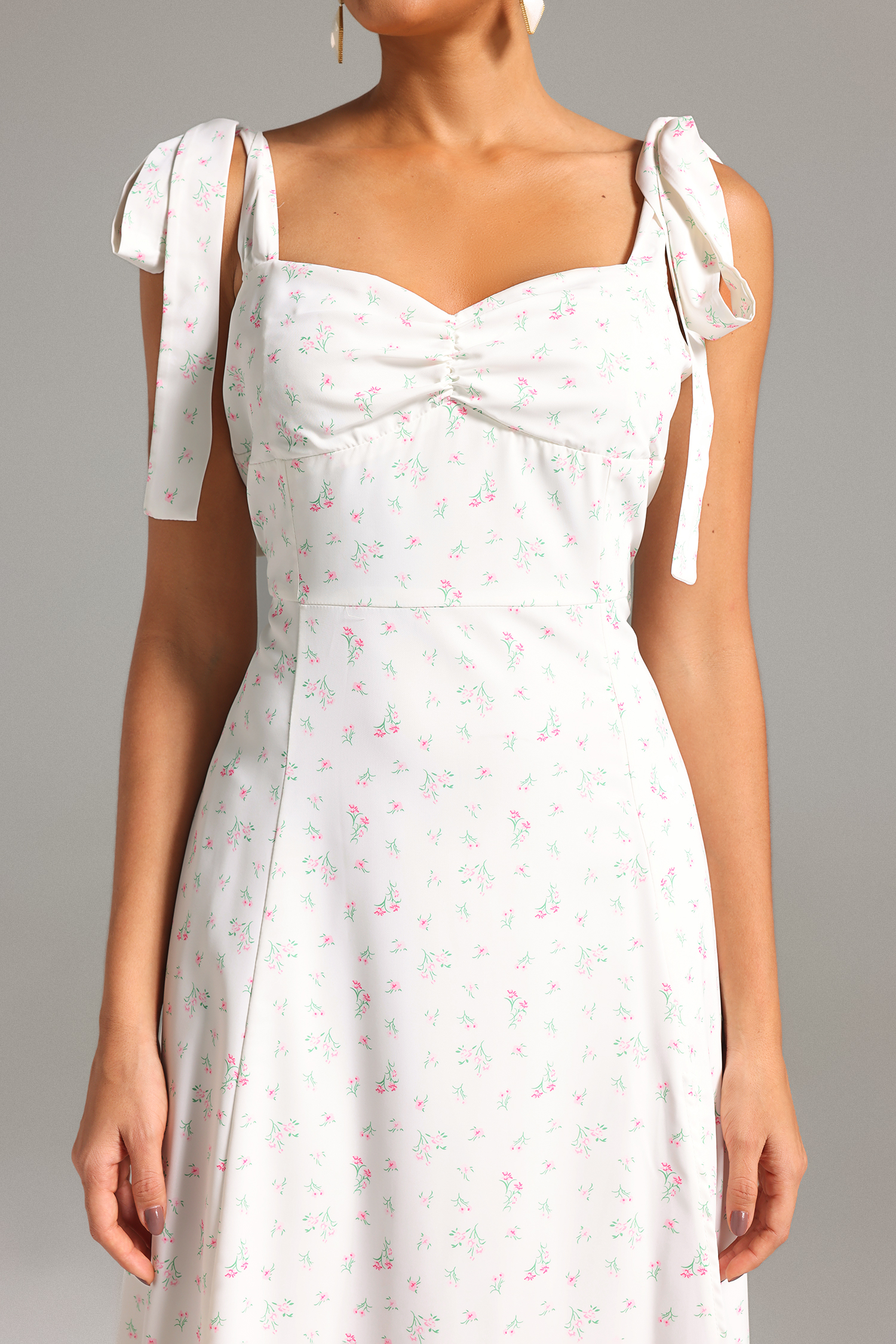 Irey Printed Slit Midi Dress