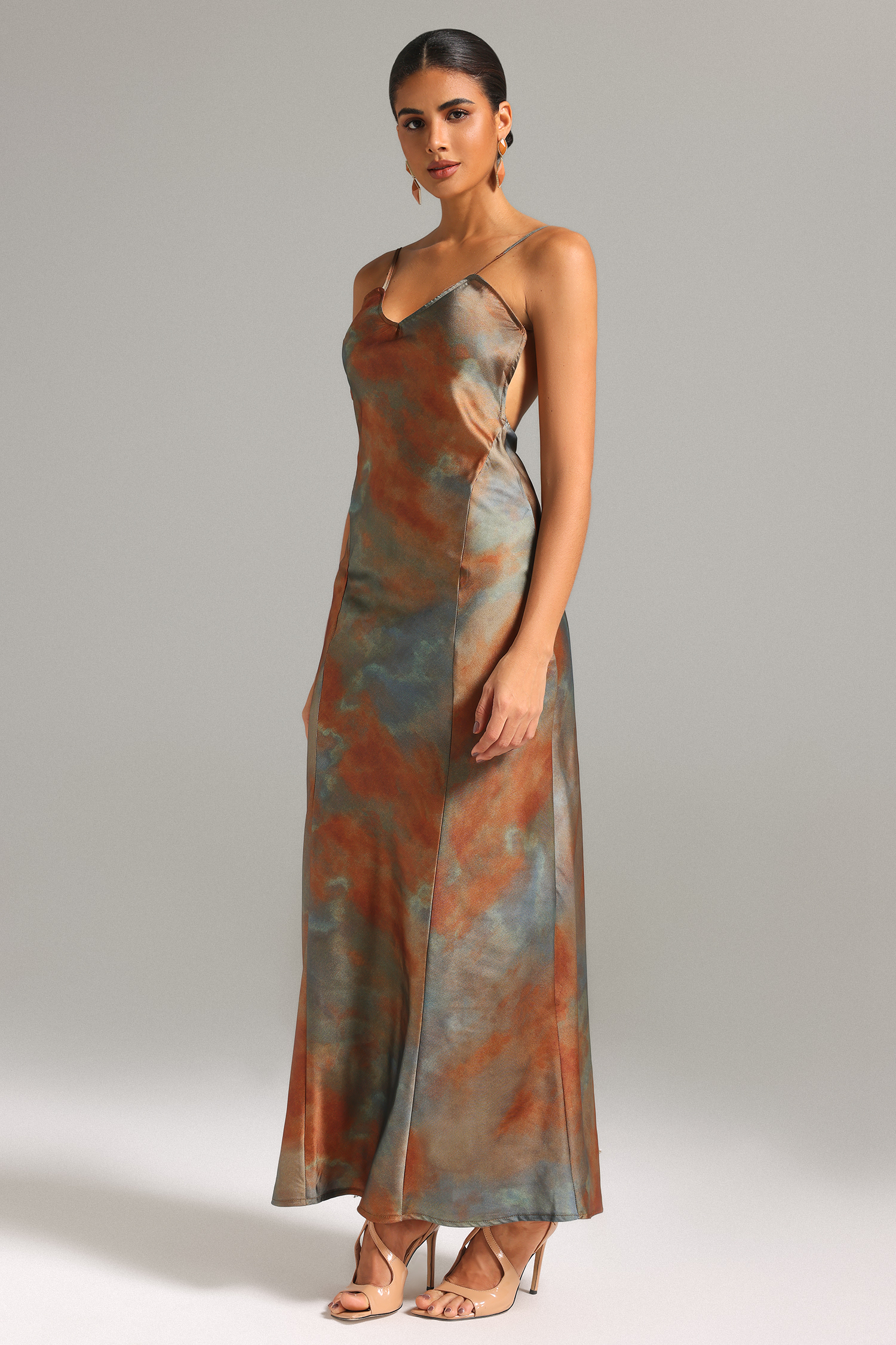 Dido Backless Printed Maxi Dress