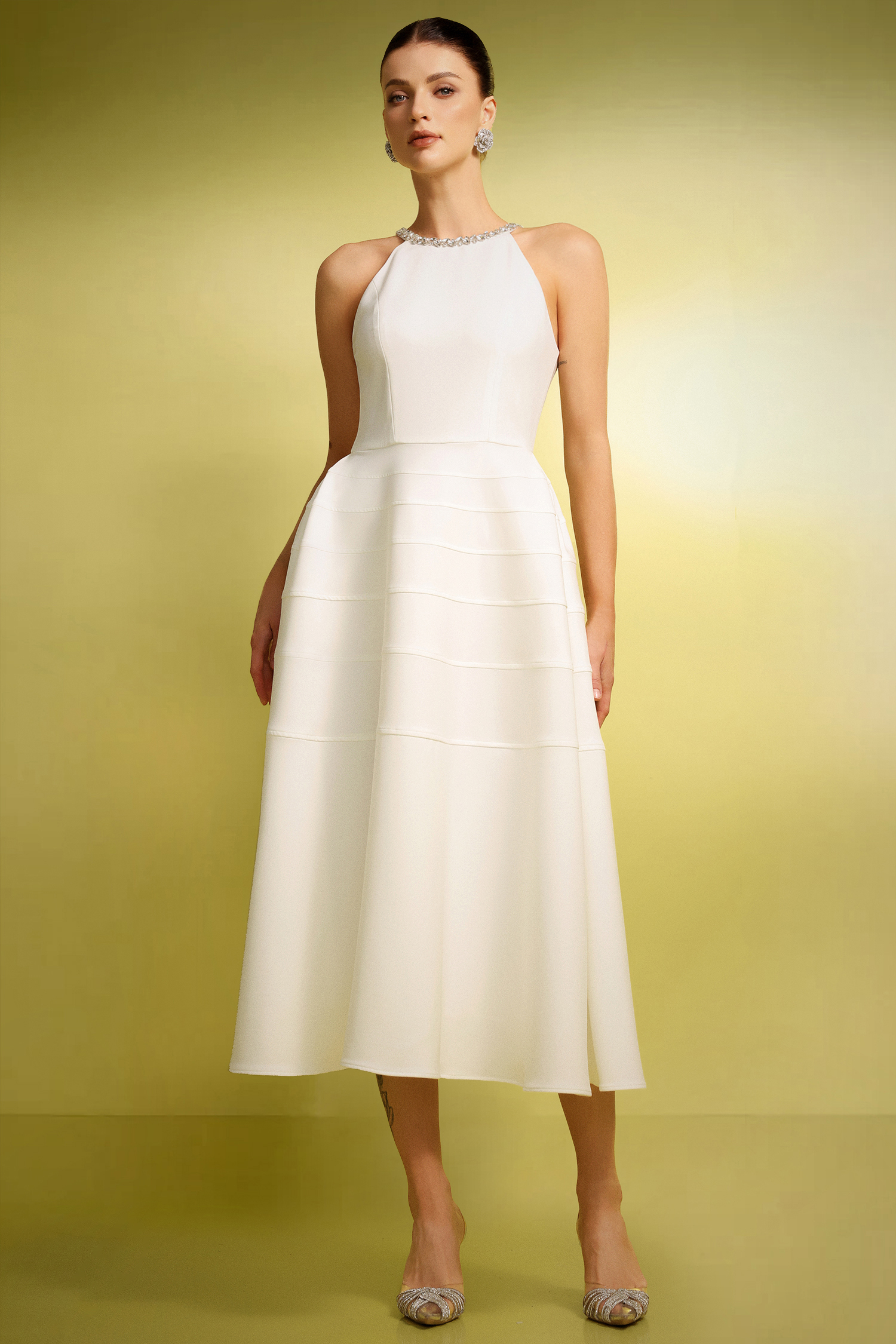Sydnie Sleeveless Diamond Maxi Dress