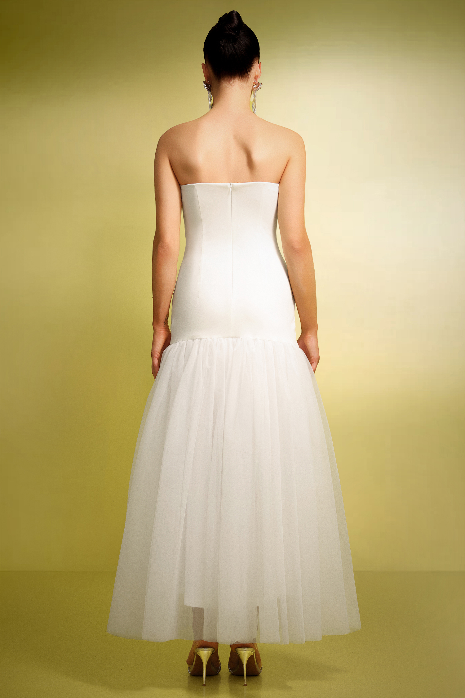 Neal Sleeveless Diamond Maxi Dress