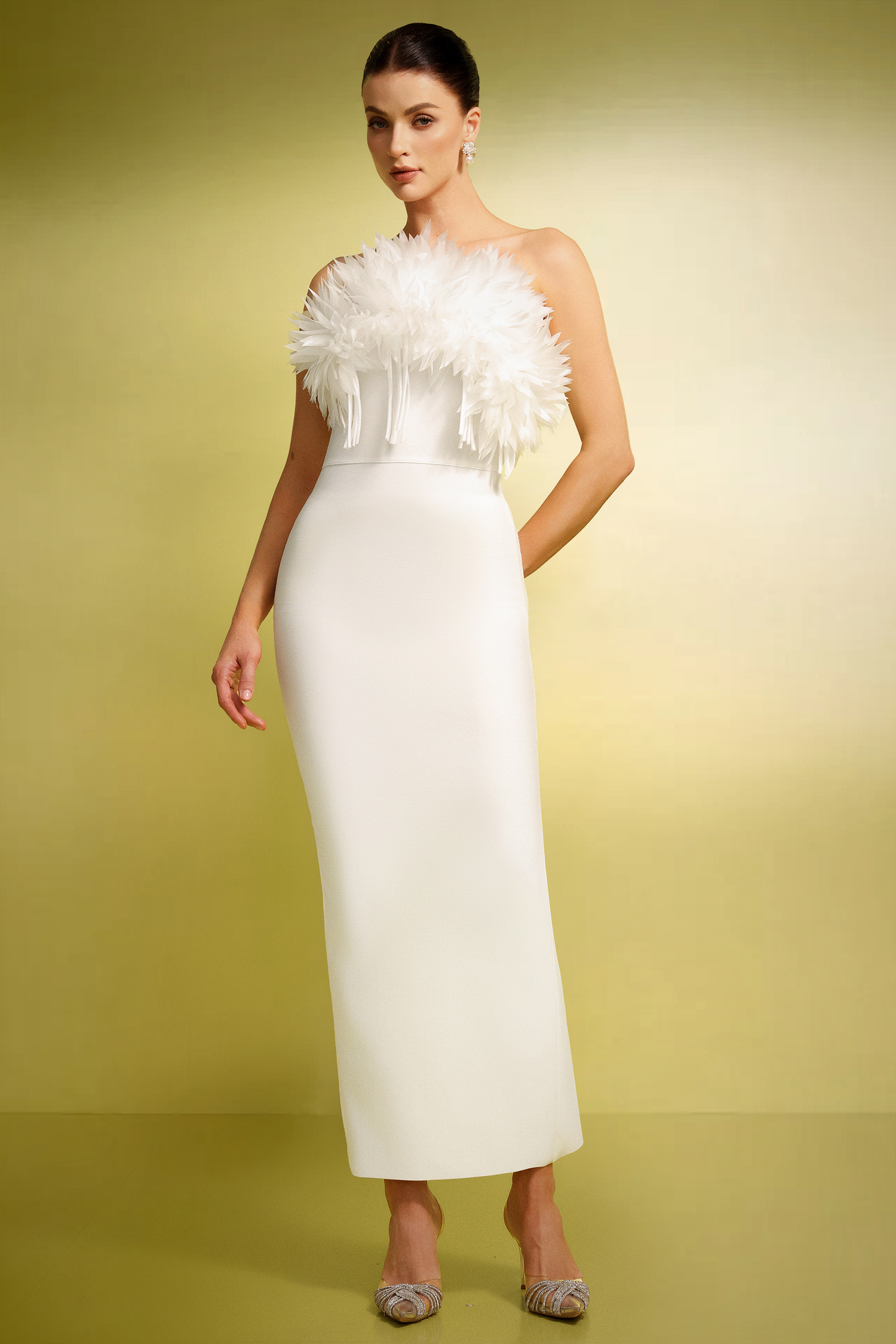 Rafik Sleeveless Flowers Tassels Bandage Maxi Dress