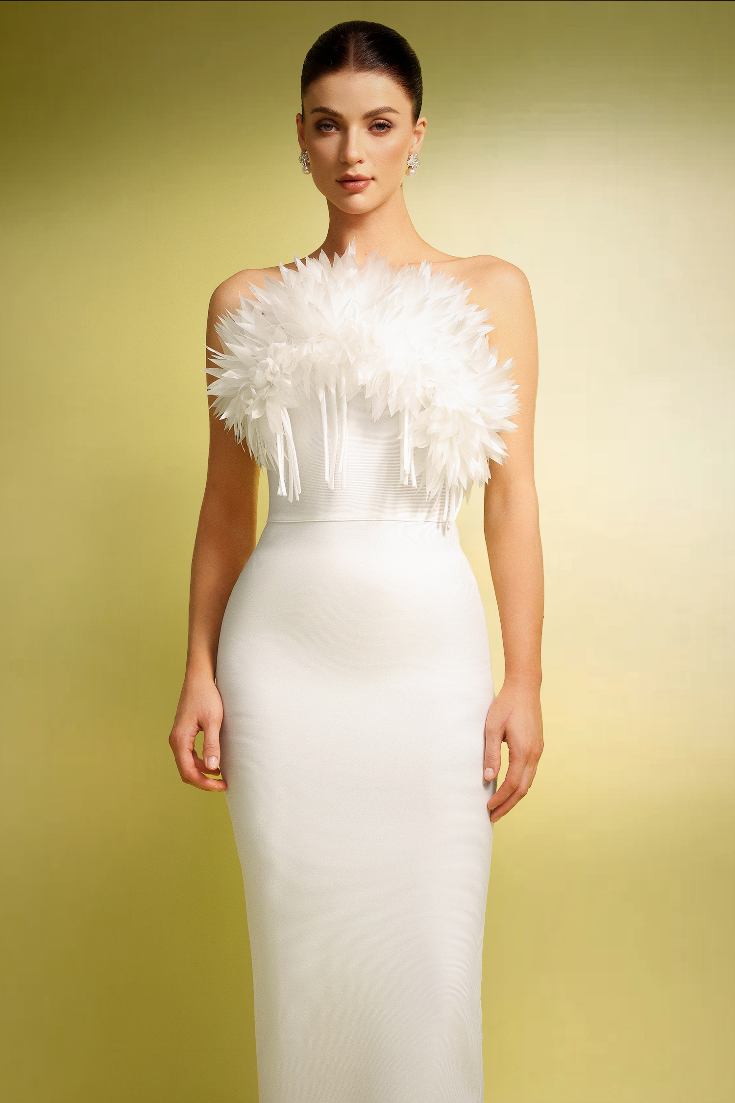 Rafik Sleeveless Flowers Tassels Bandage Maxi Dress