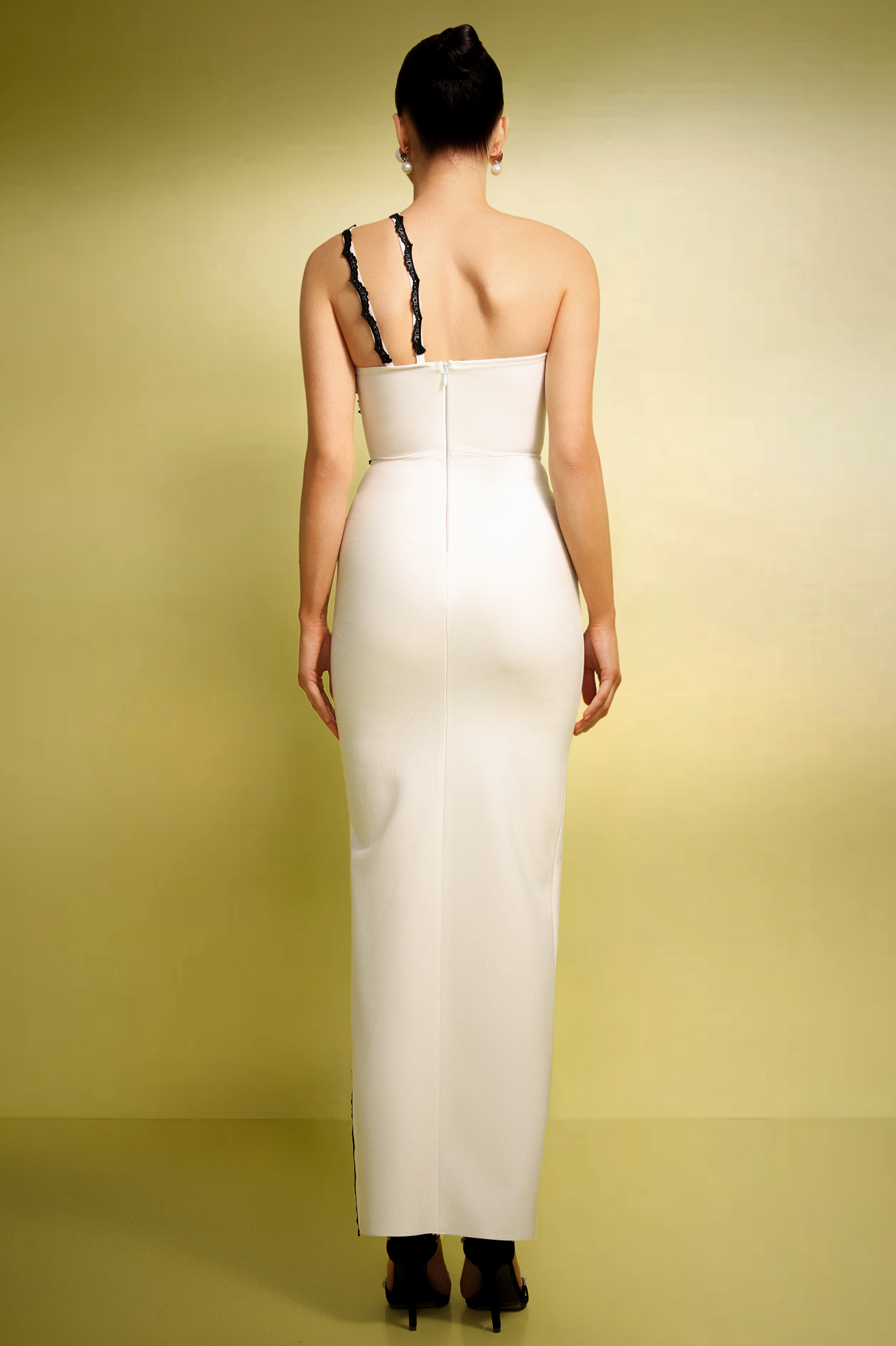 Saloiy Embroidery Lace Maxi Dress