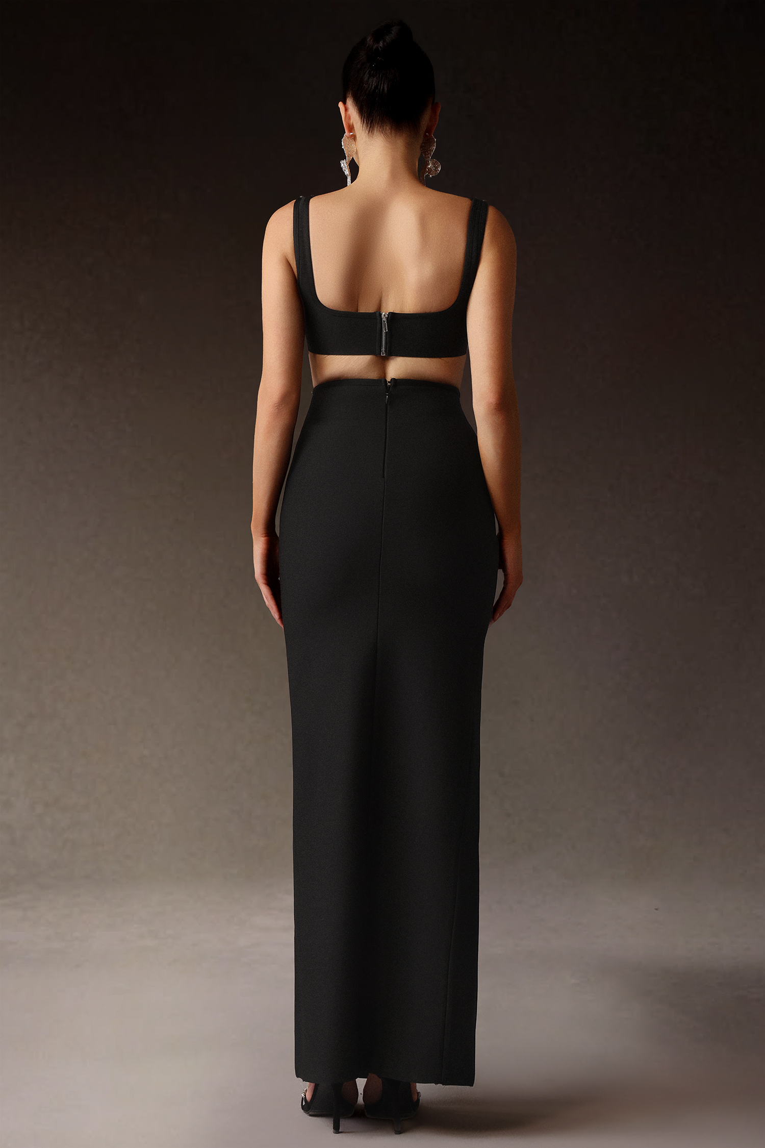 Eudase Diamante Maxi Bandage Dress