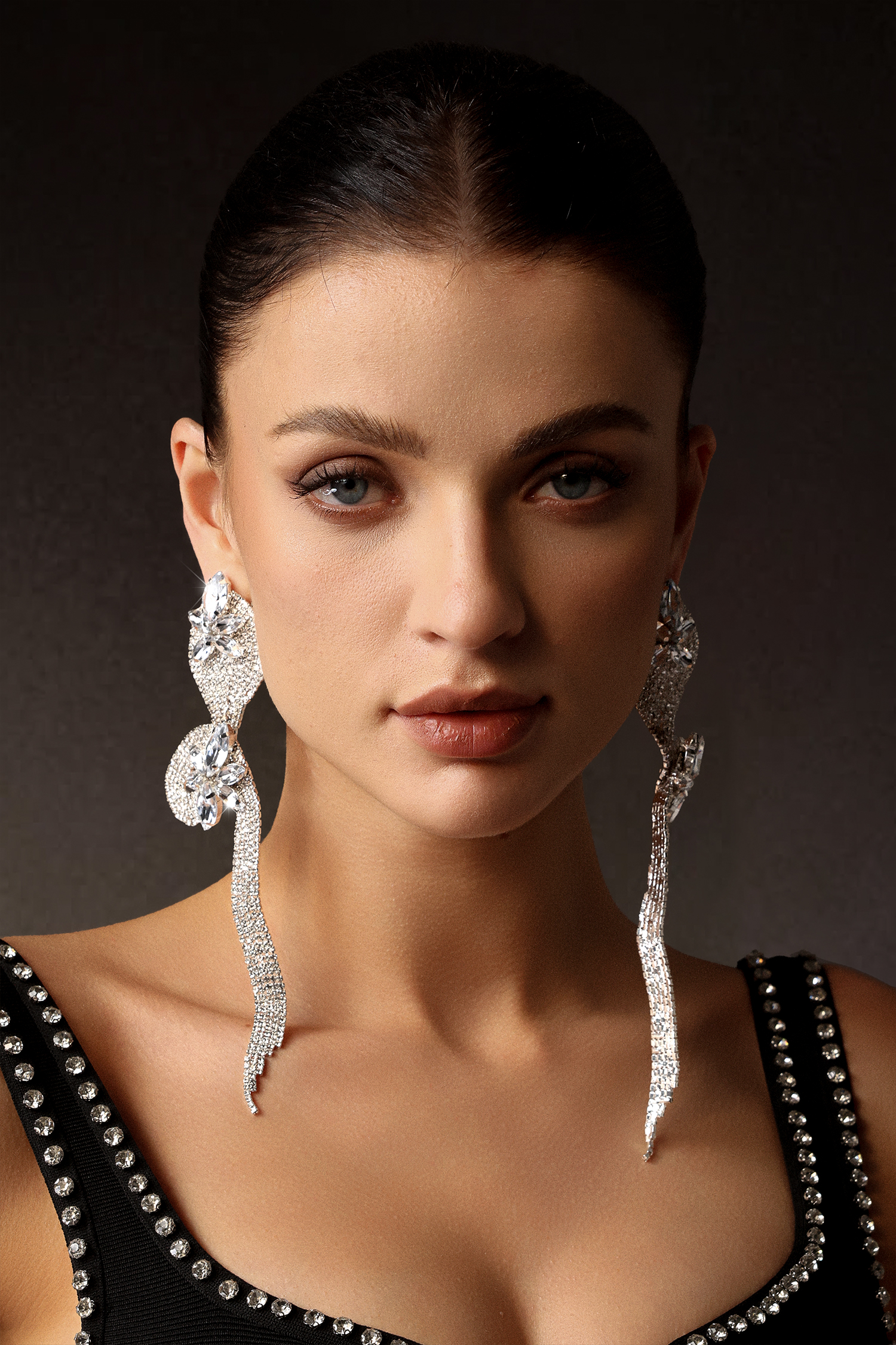Tannen Diamond Serpentine Earrings