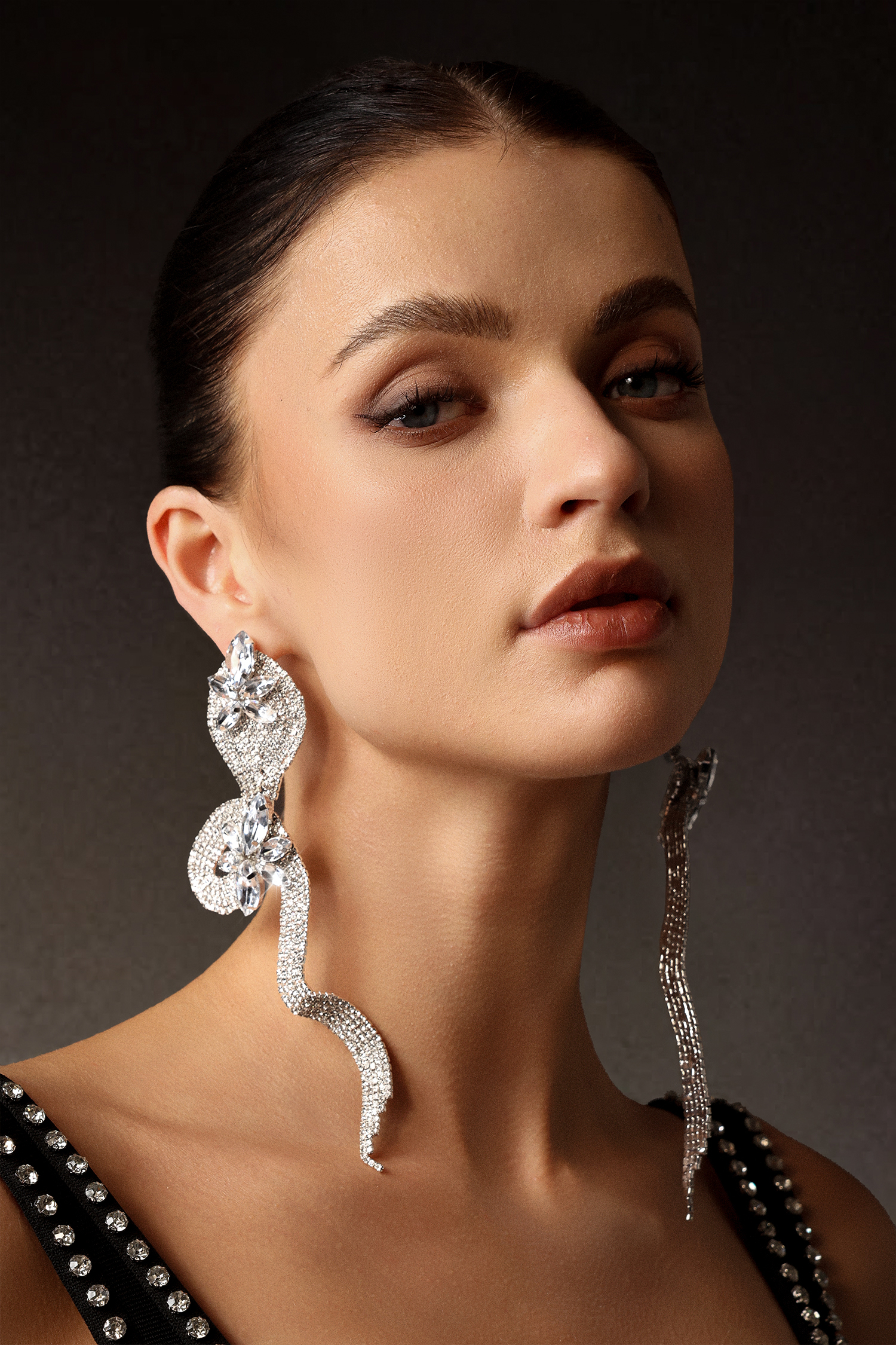 Tannen Diamond Serpentine Earrings