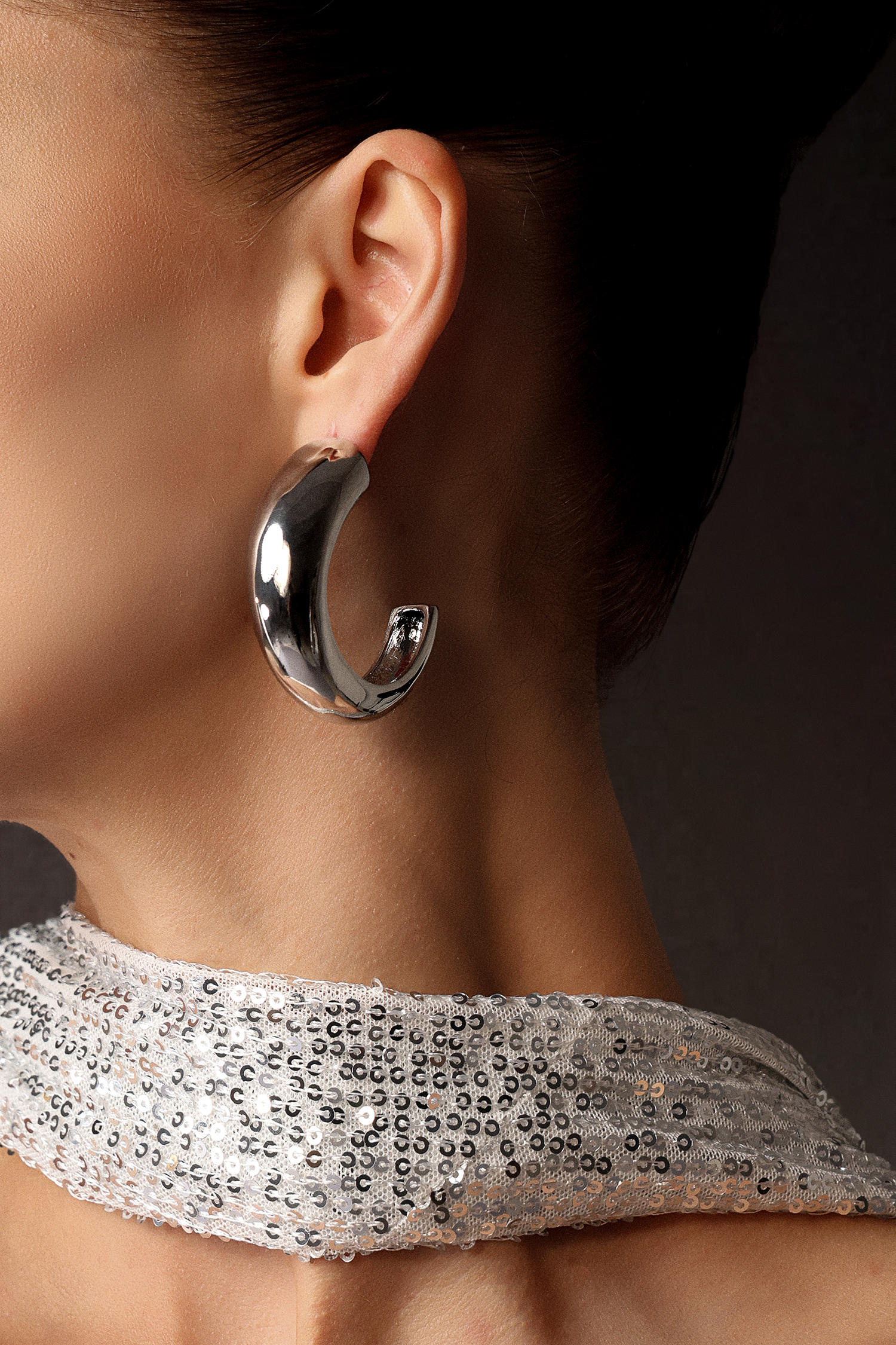 Sarly Metal Round Earrings