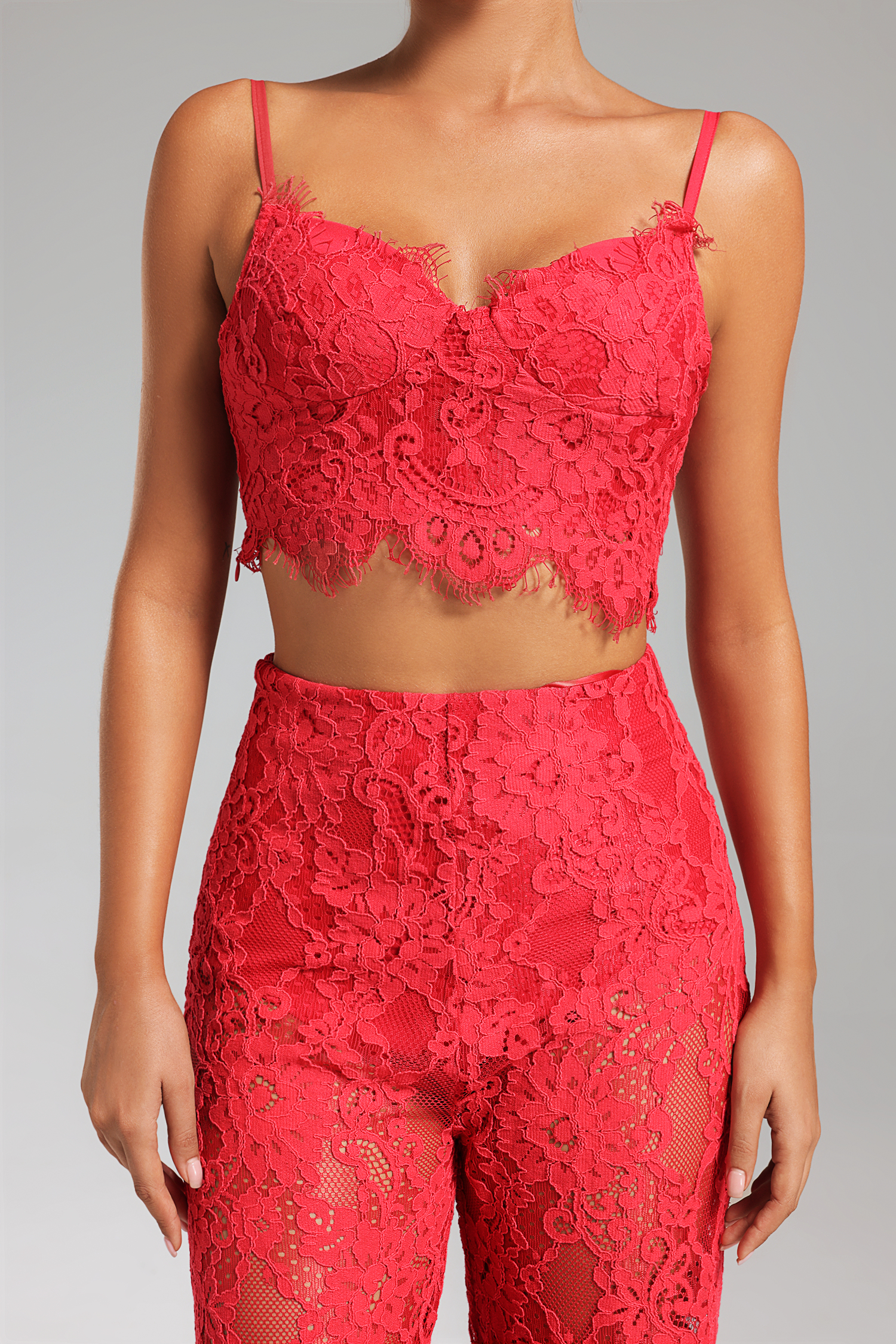 Kamo Lace Top And Pants Set