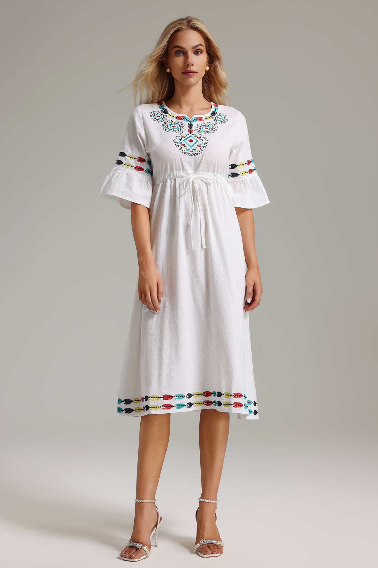 Uabeza Embroidered Dress