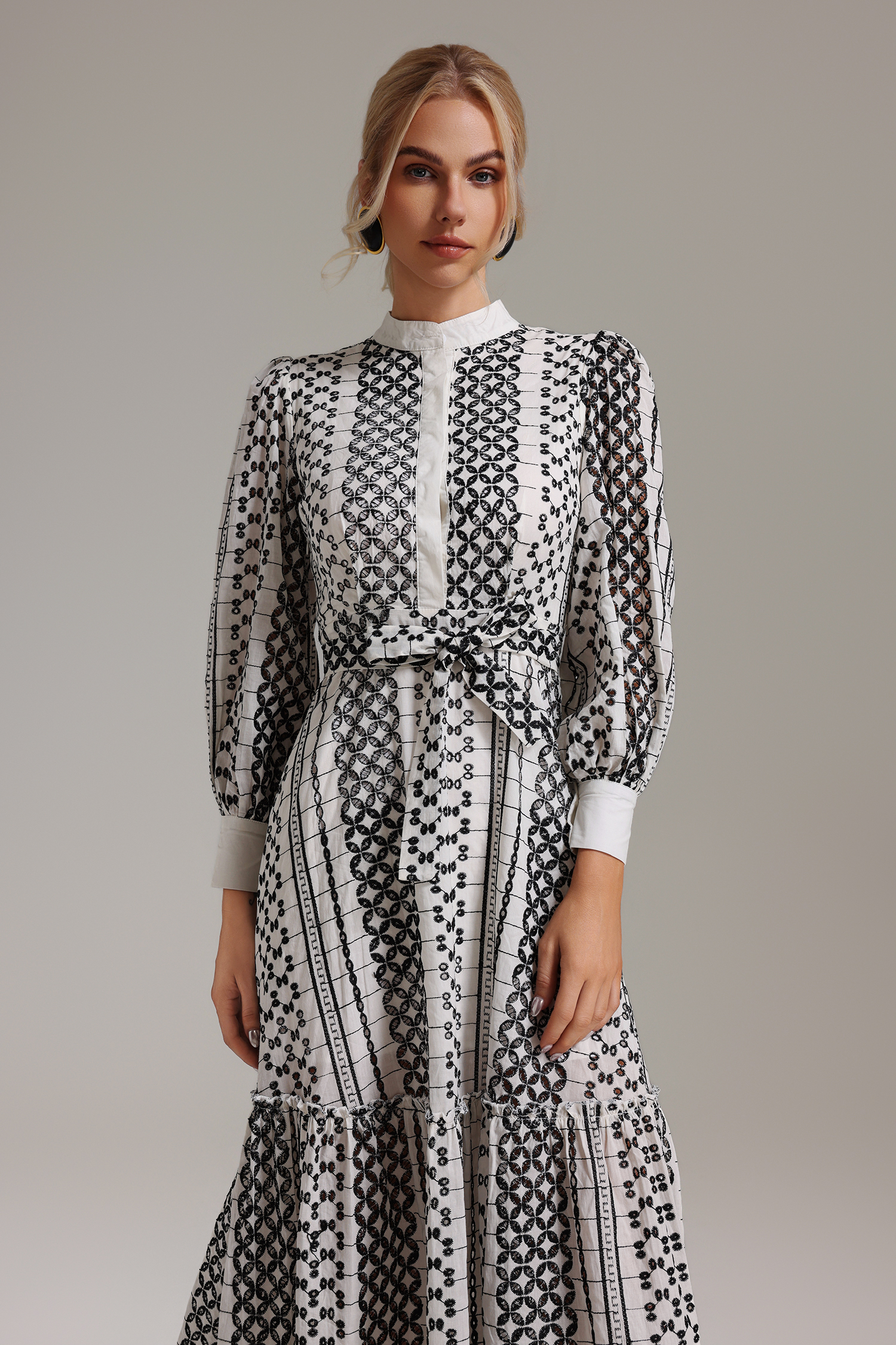 Tersaa Crochet Embroidery Dress