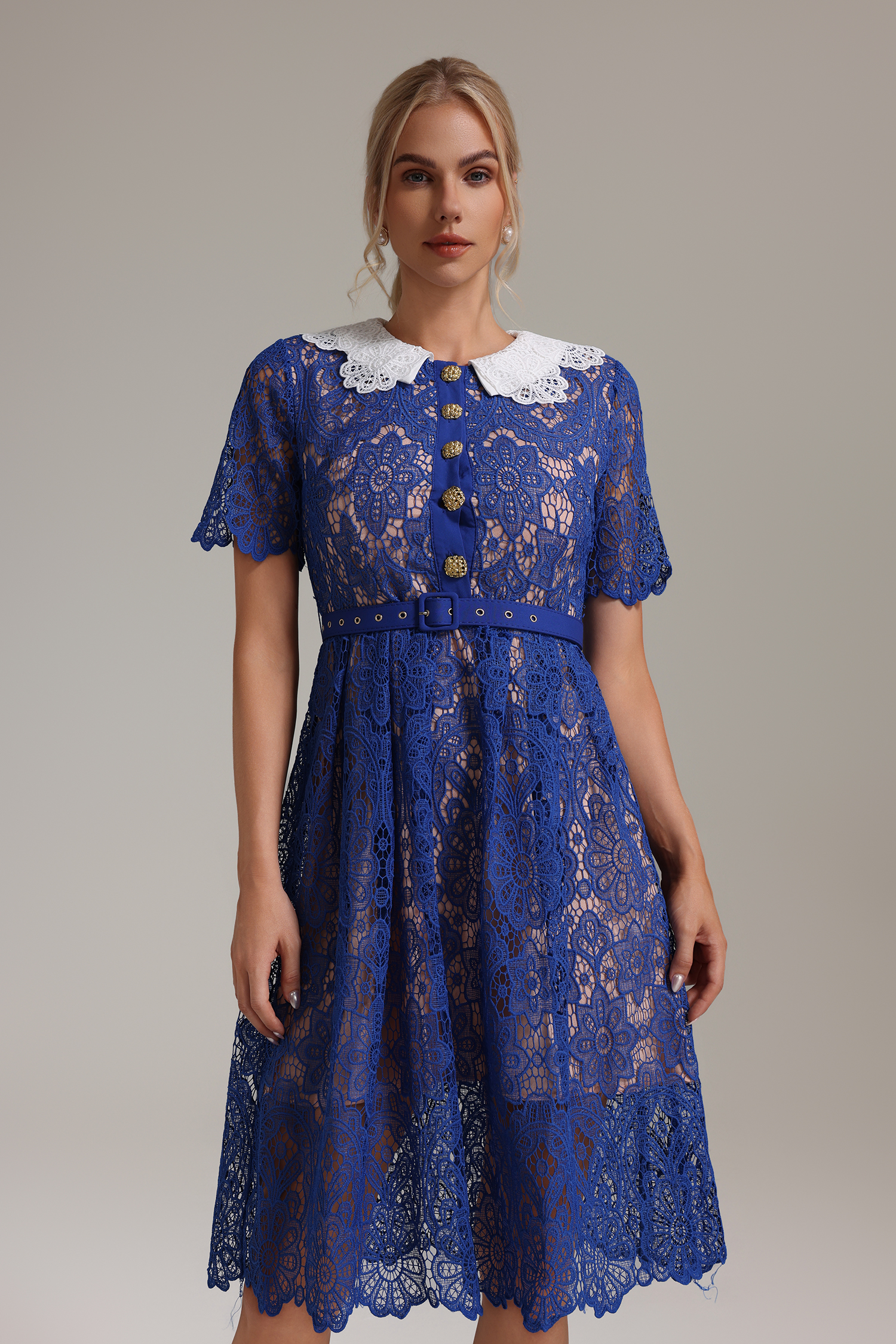 Kivi Floral Embroidery Dress