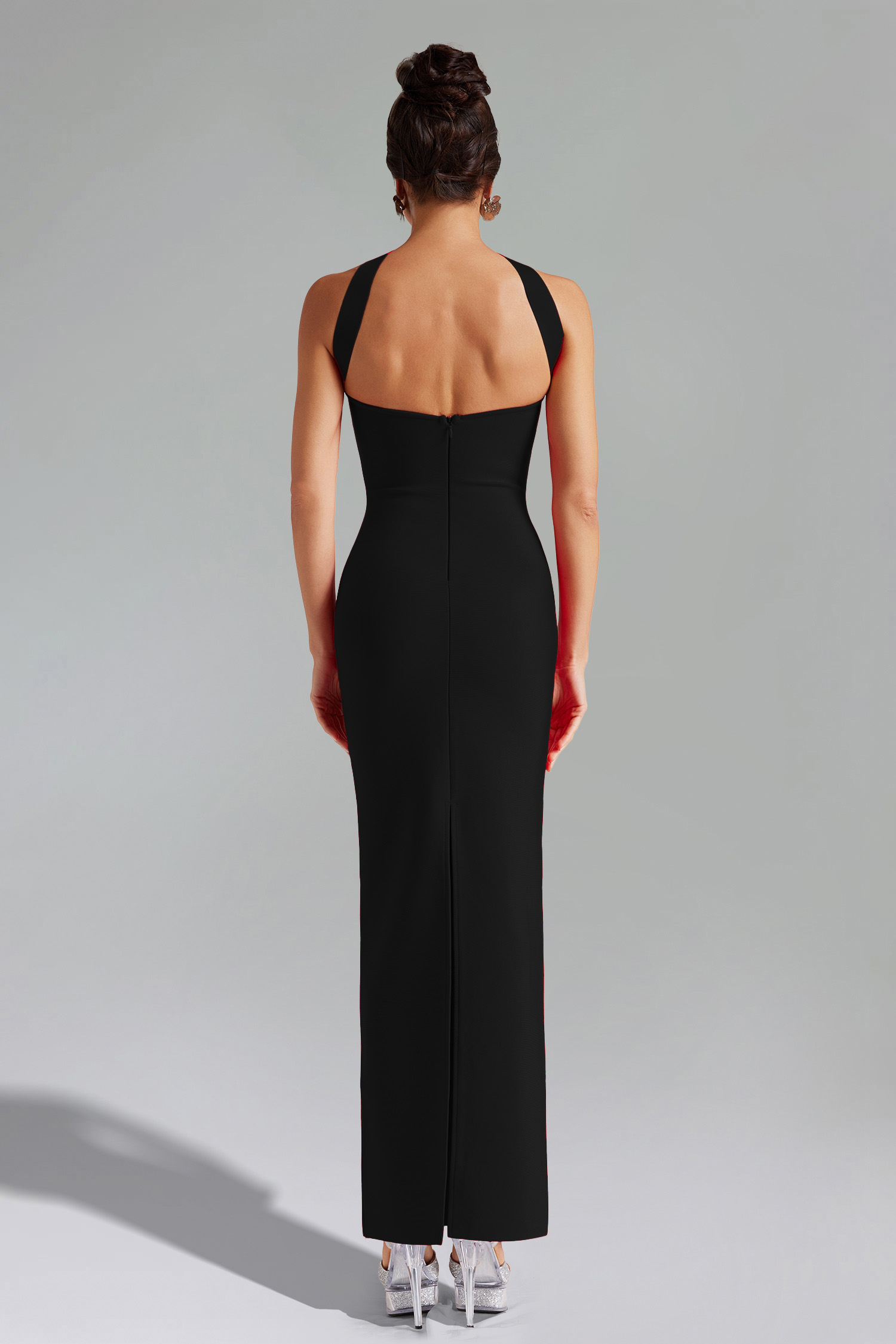 Naima Sleeveless Slit Bandage Maxi Dress