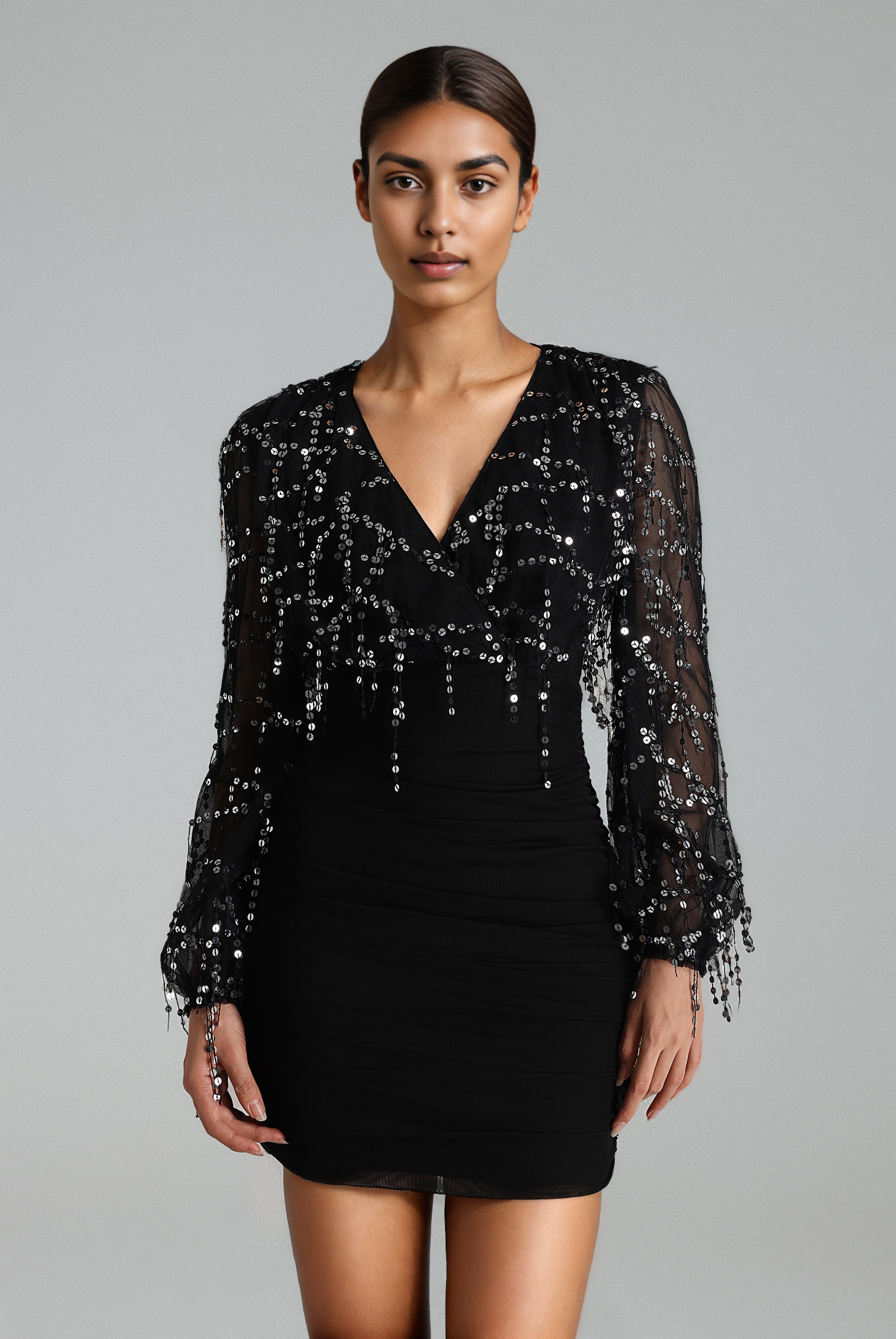 Derly Sequins Mini Dress