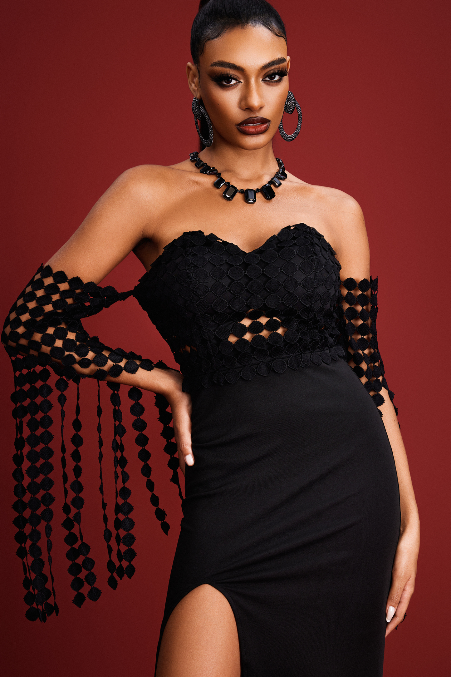 Nicola Strapless Maxi Dress