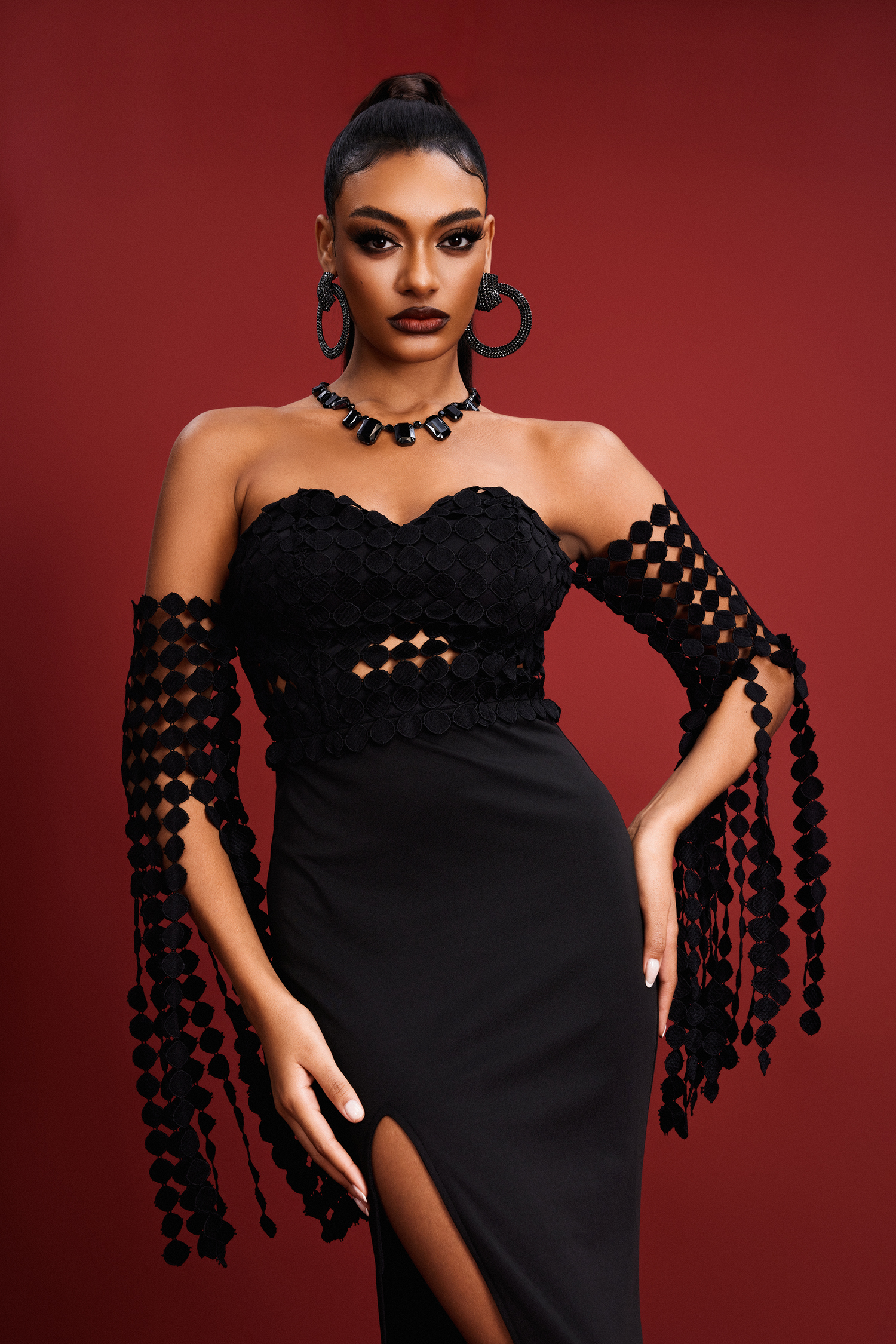 Nicola Strapless Maxi Dress