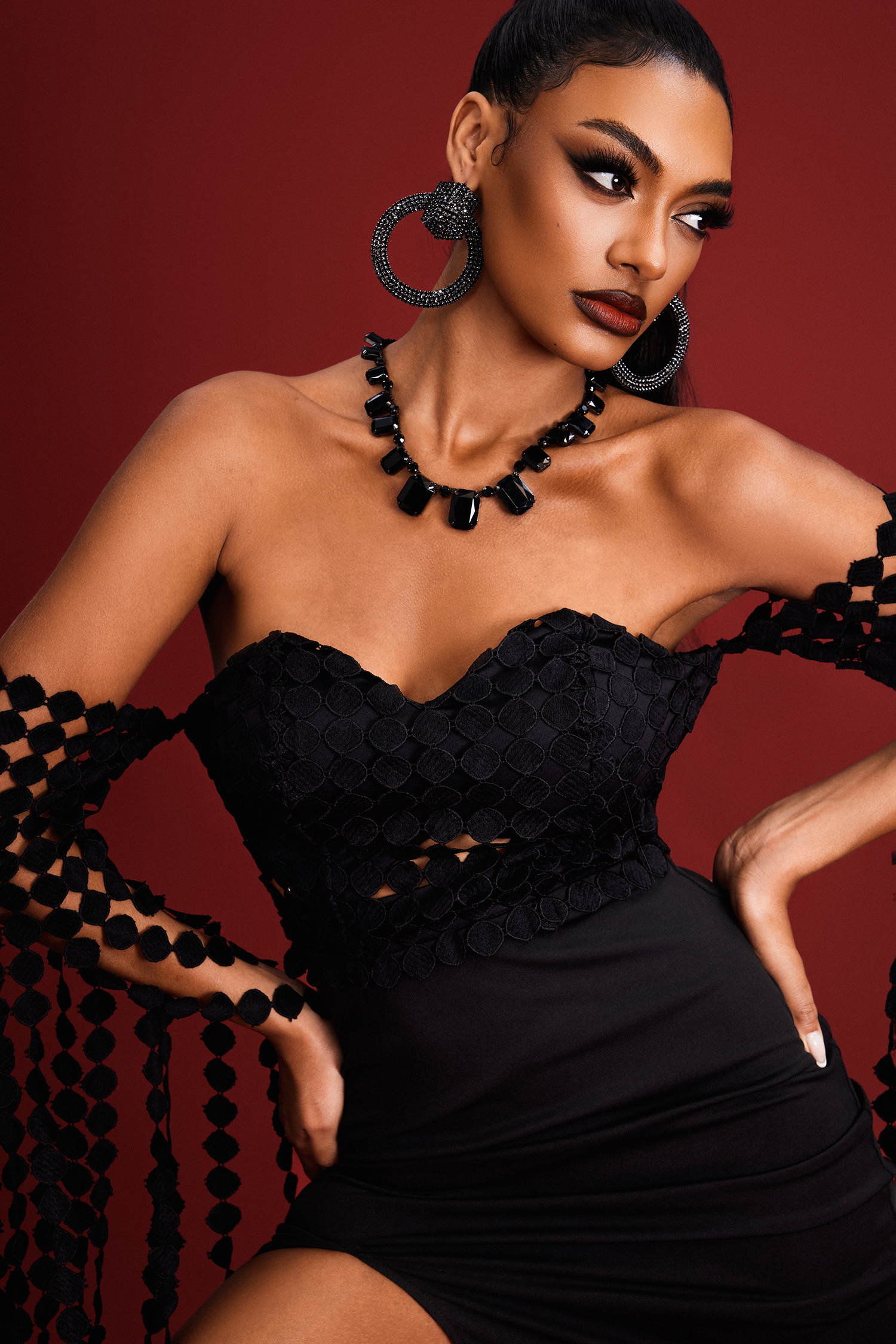 Nicola Strapless Maxi Dress