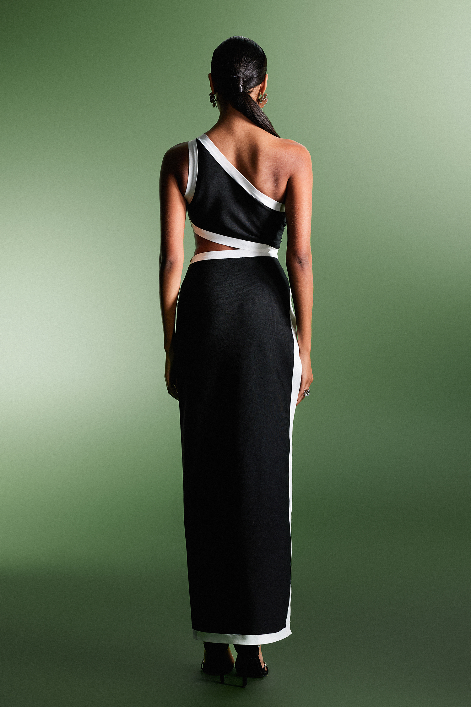 Dora One Shoulder Bandage Midi Dress