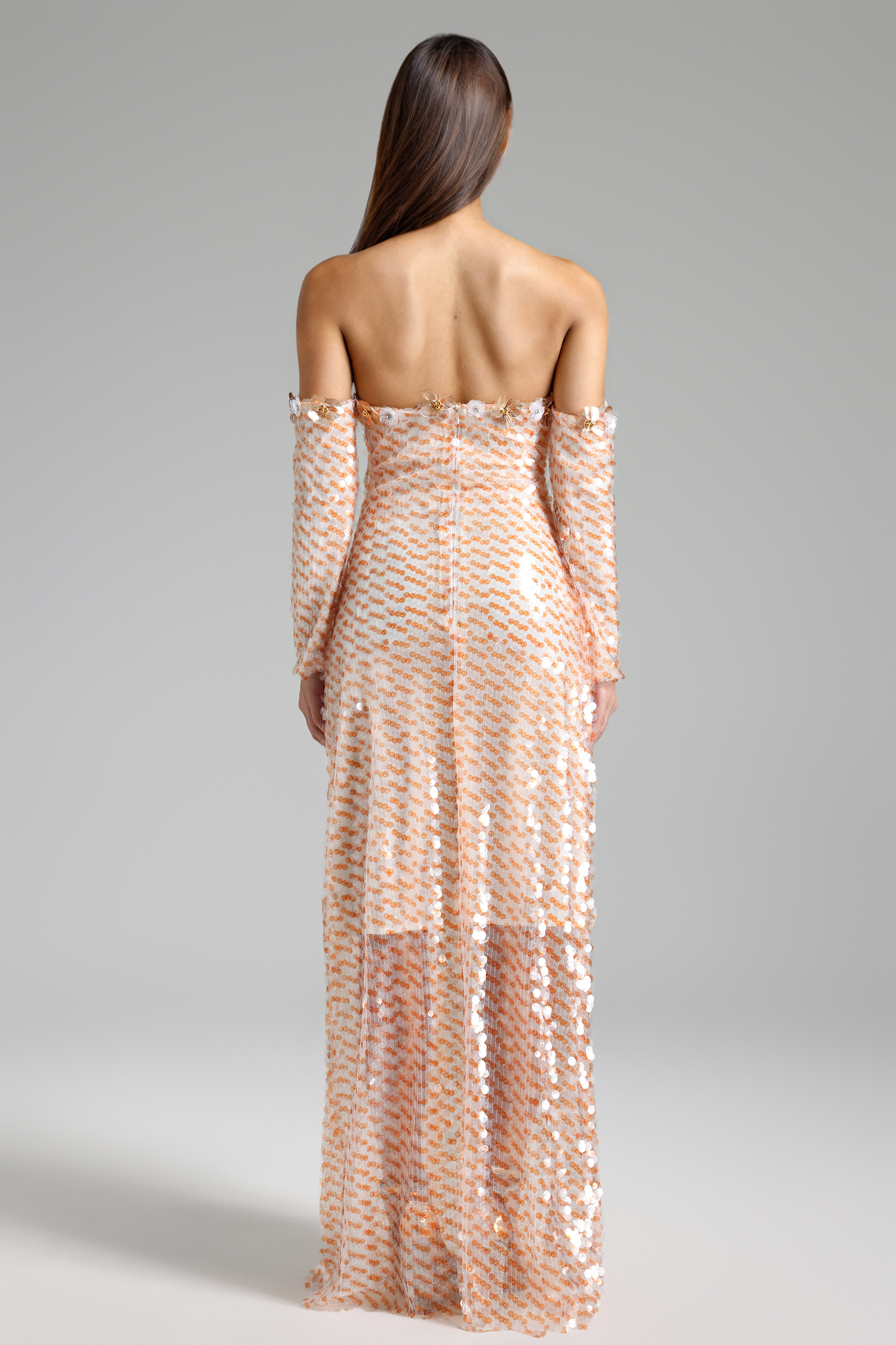 Ferean Flower Tube Midi Dress