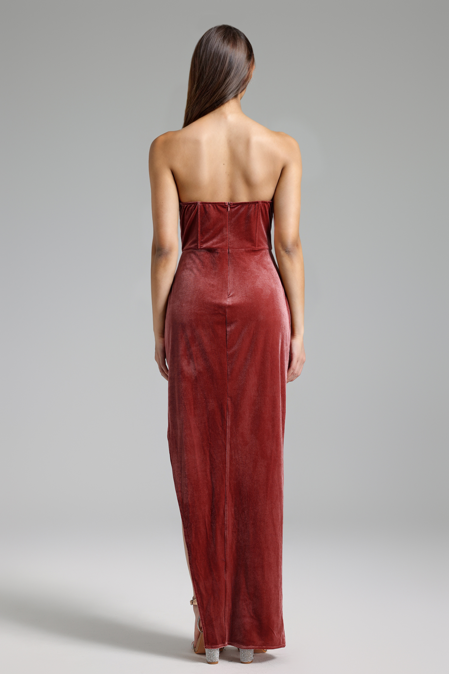 ベリーダンス AnR dea Dress [Red_Velvet] banurosa AnR dea Dress [Red_Velvet] - BANU ROSA