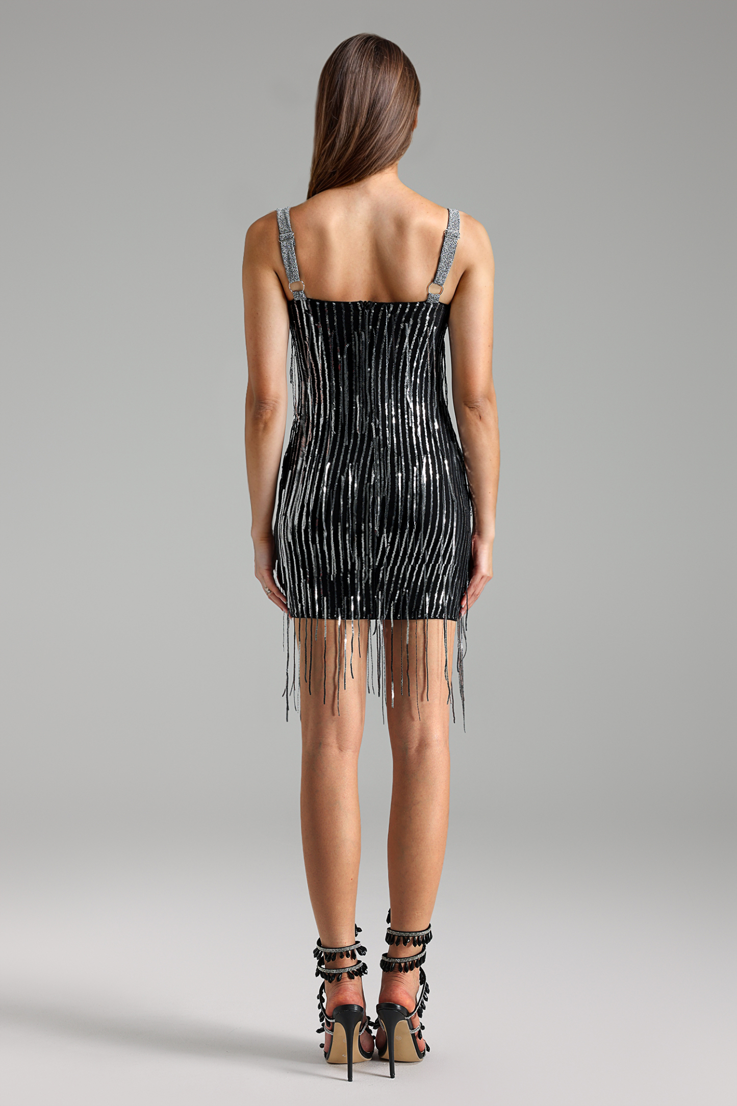 Denali Embellished Tassel Mini Dress