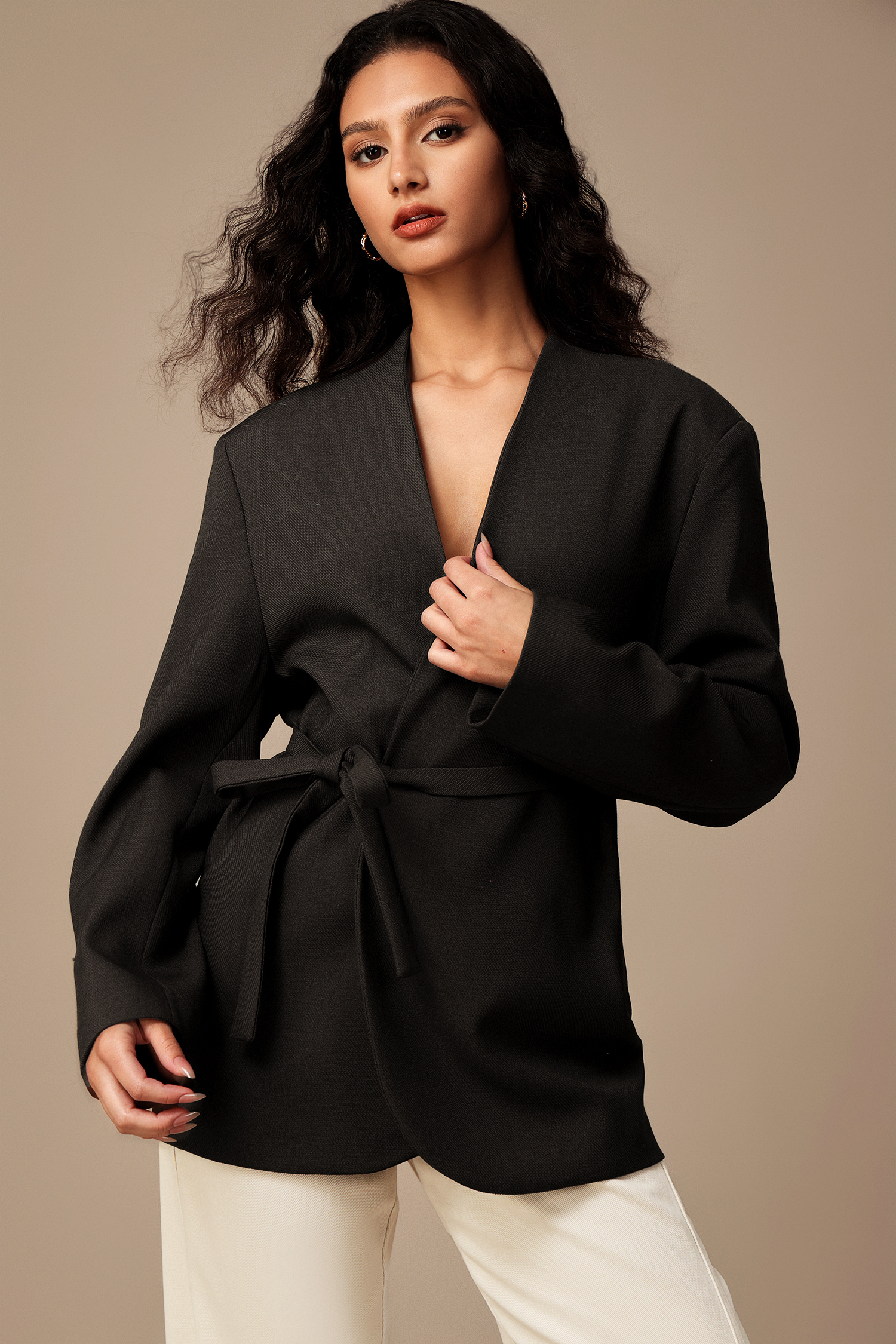 Katya V-Neck Long Sleeves Suit Jacket