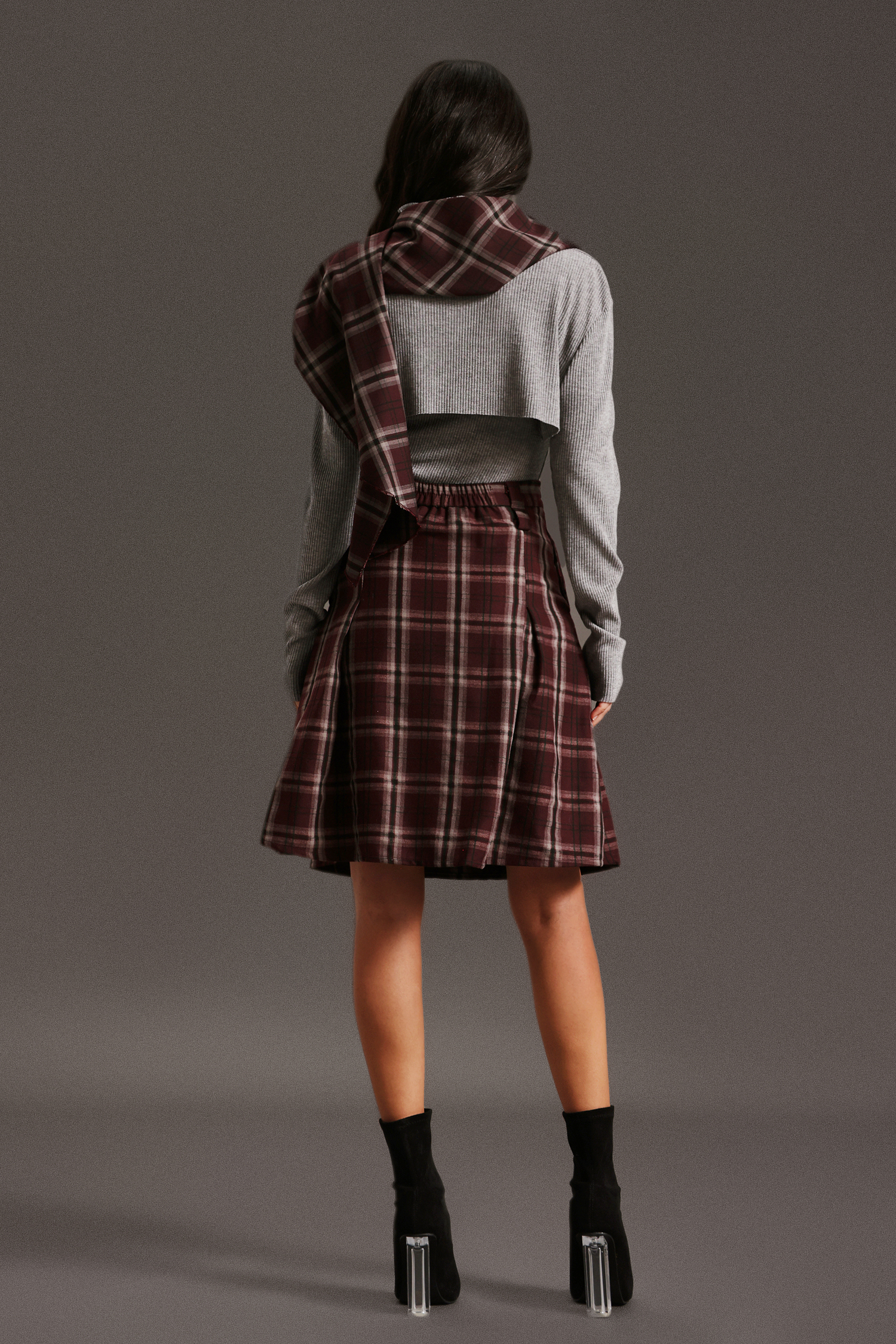 Magdalena High Neck Long Sleeves Two-Piece Set
