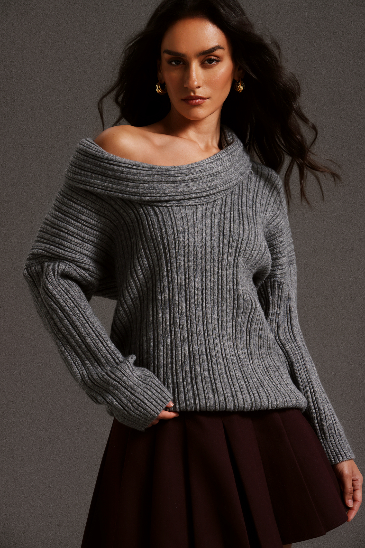 Tracy One Shoulder Long Sleeves Top