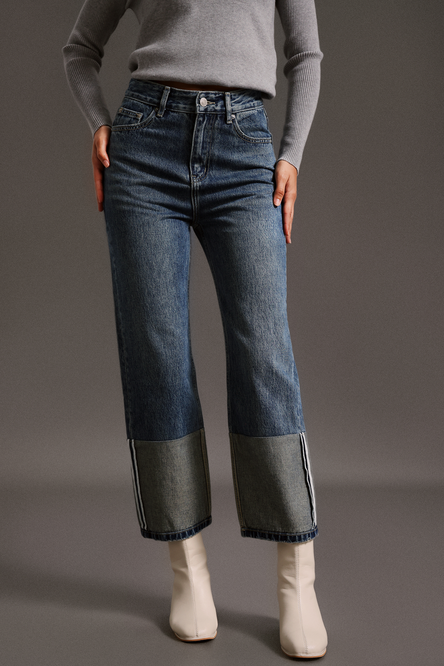 Jilly High Waist Straight Jeans