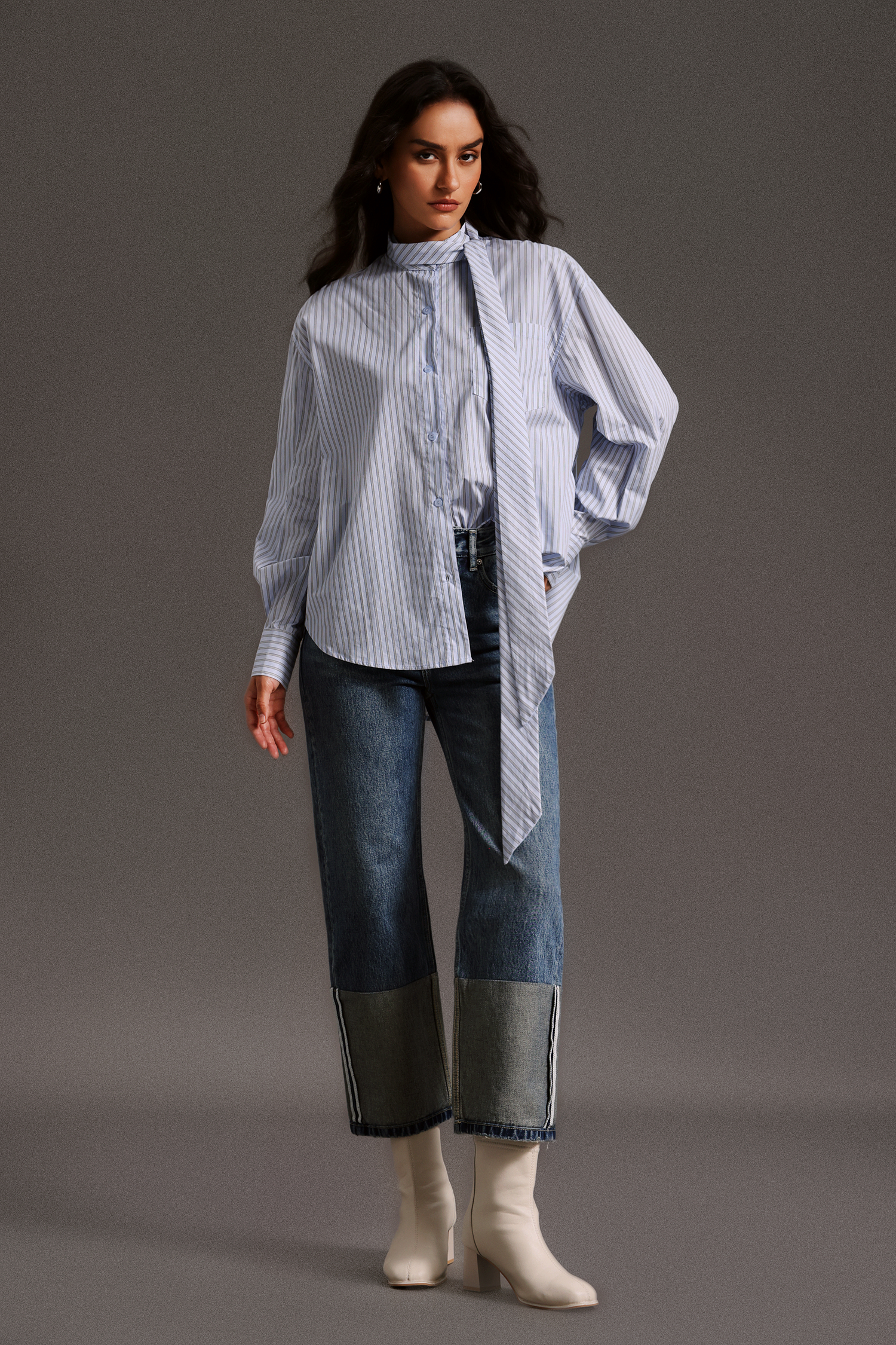 Sabryn Long Sleeves Straps Blouse
