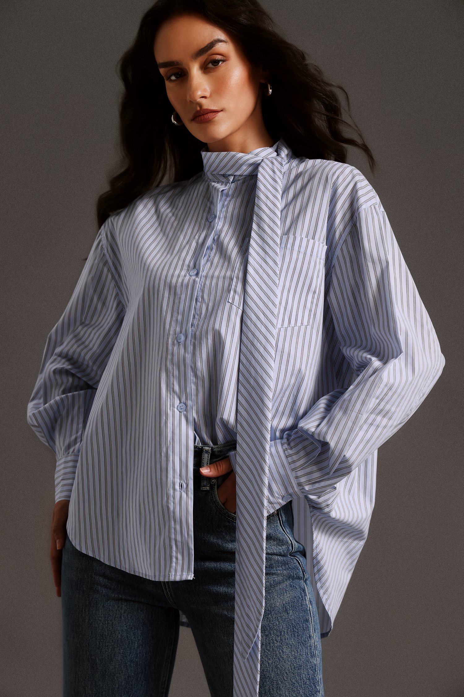 Sabryn Long Sleeves Straps Blouse