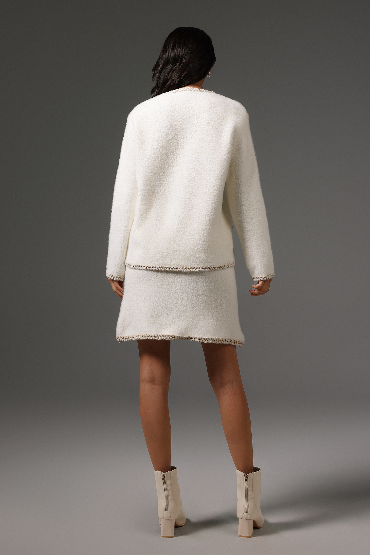 Yvan Round Neck  Long Sleeves Dial Buckle Two-Piece
