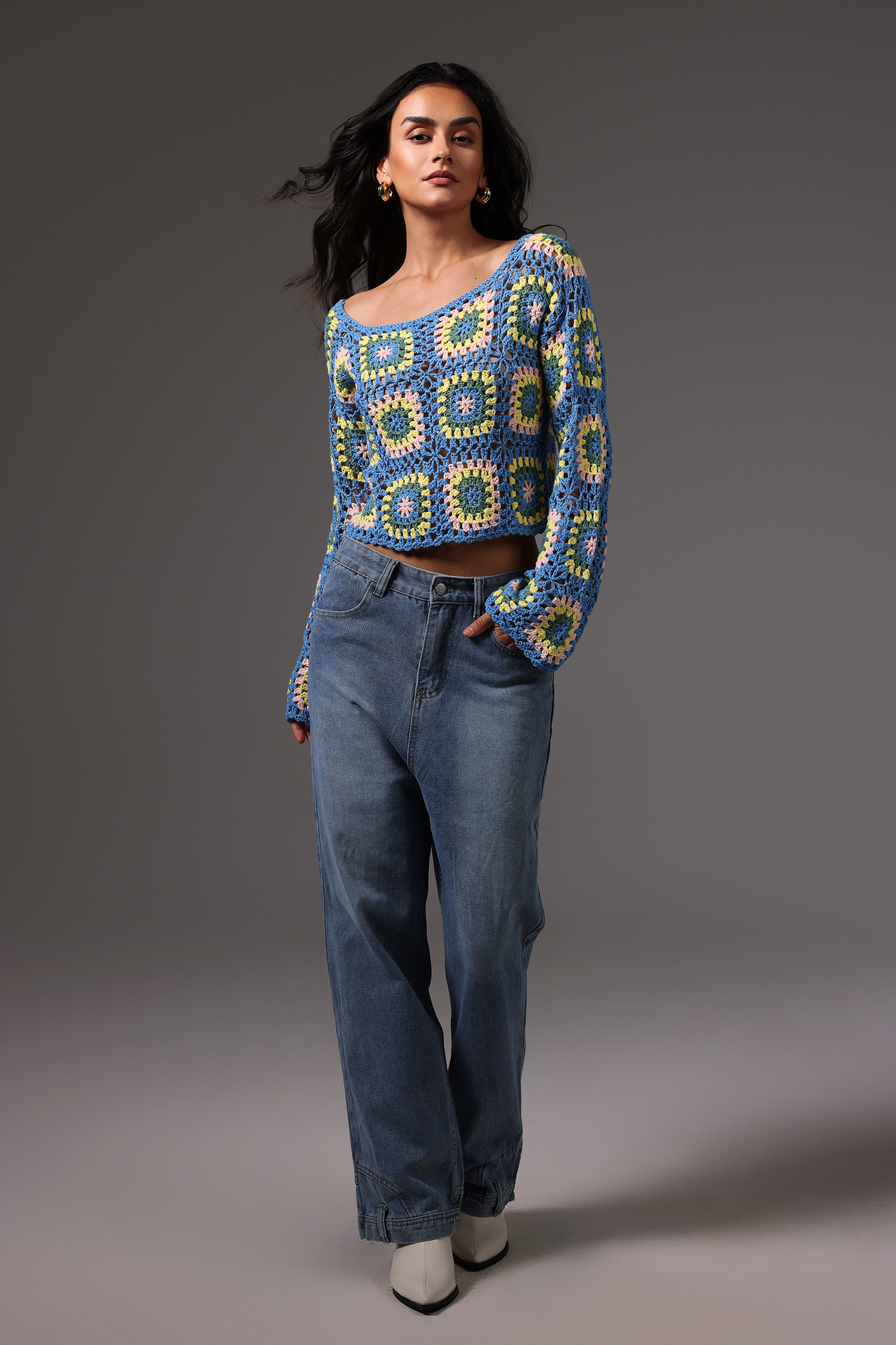 Hazel Inversion Maxi Denim Pants