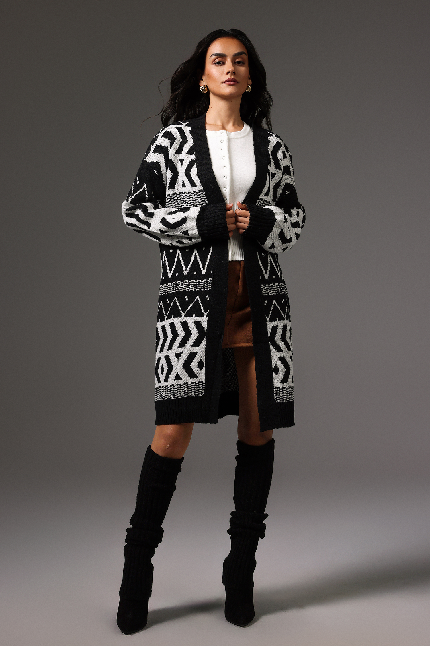 Eila  Cardigan Midi Sweater