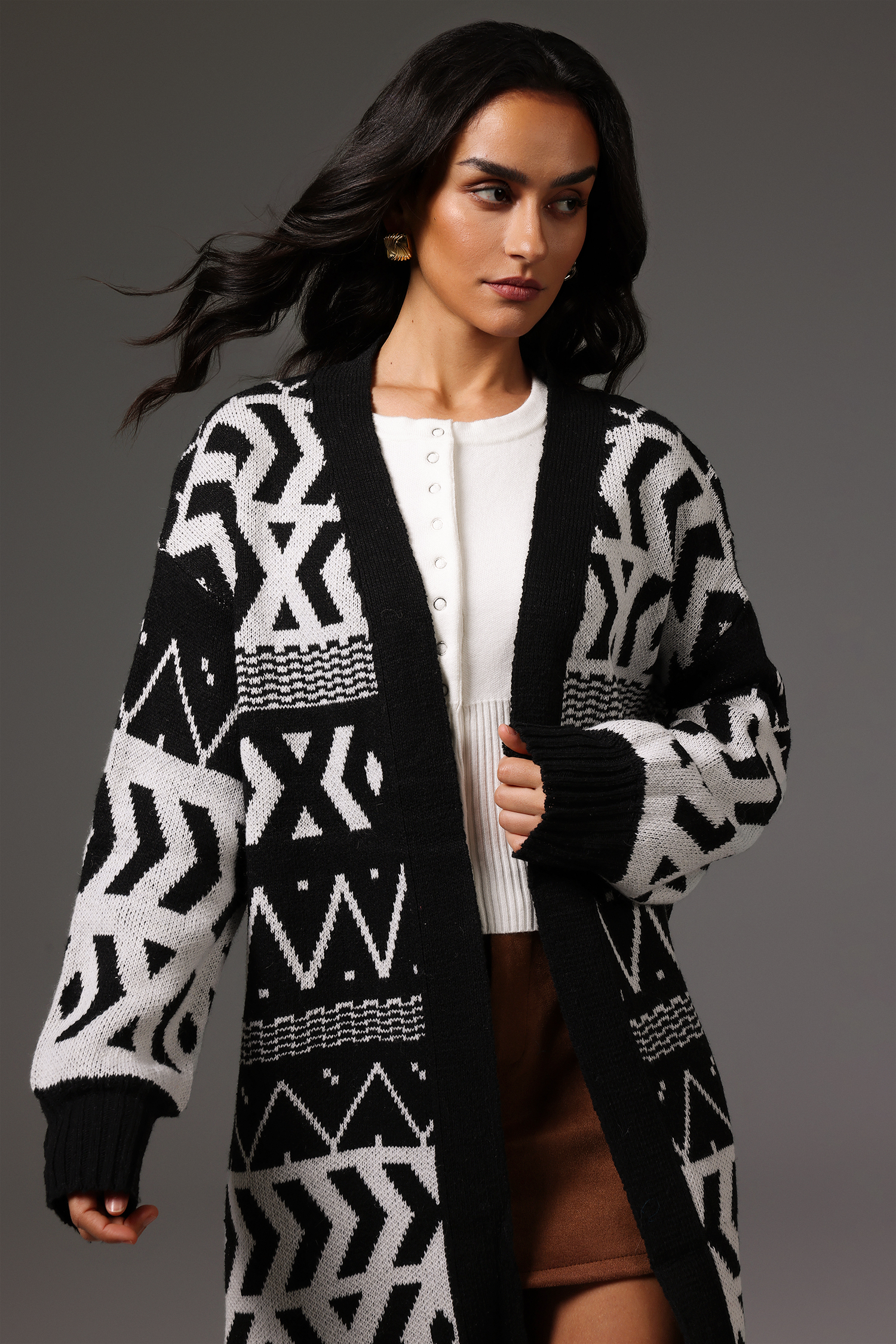 Eila  Cardigan Midi Sweater