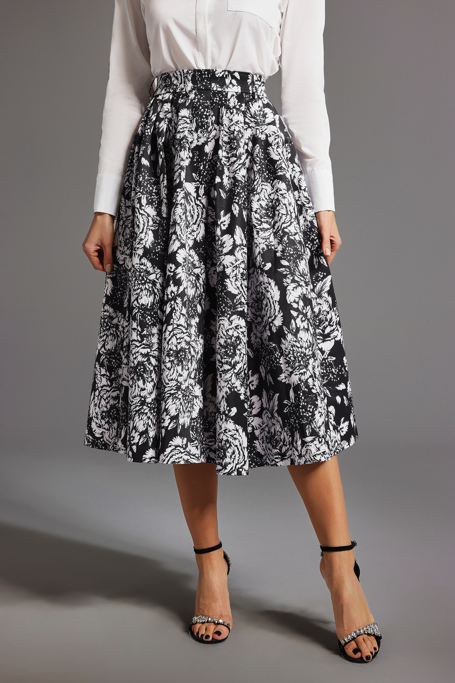 Zuly Sleeveless Printing Mini Skirt