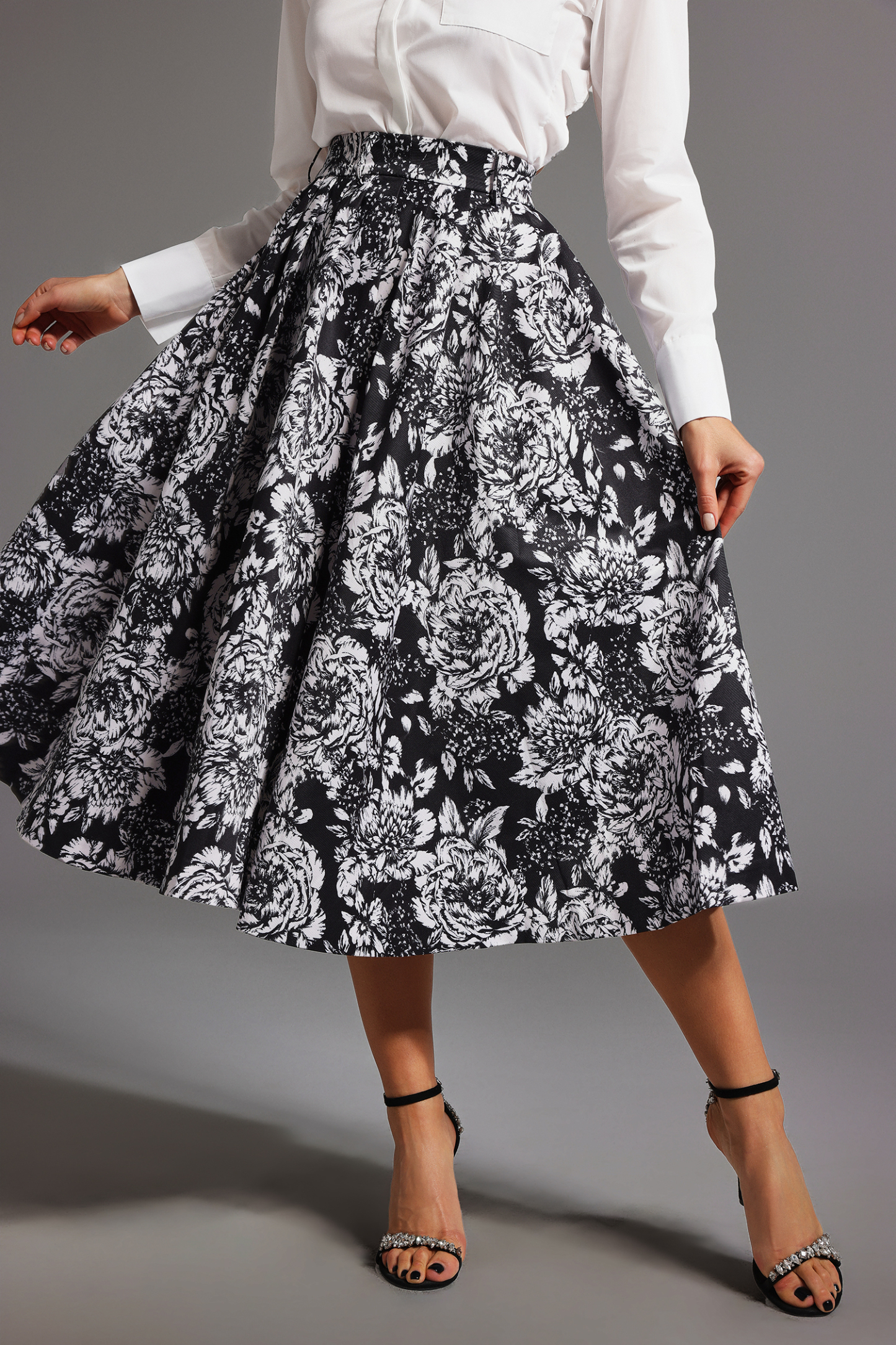 Zuly Sleeveless Printing Mini Skirt