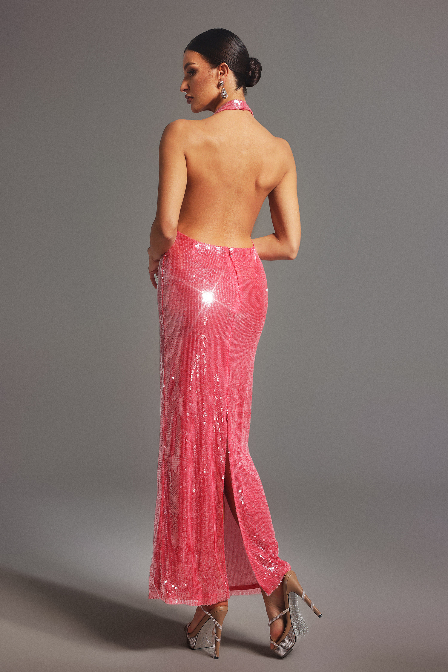 Haven Halter Sequin Mini Dress