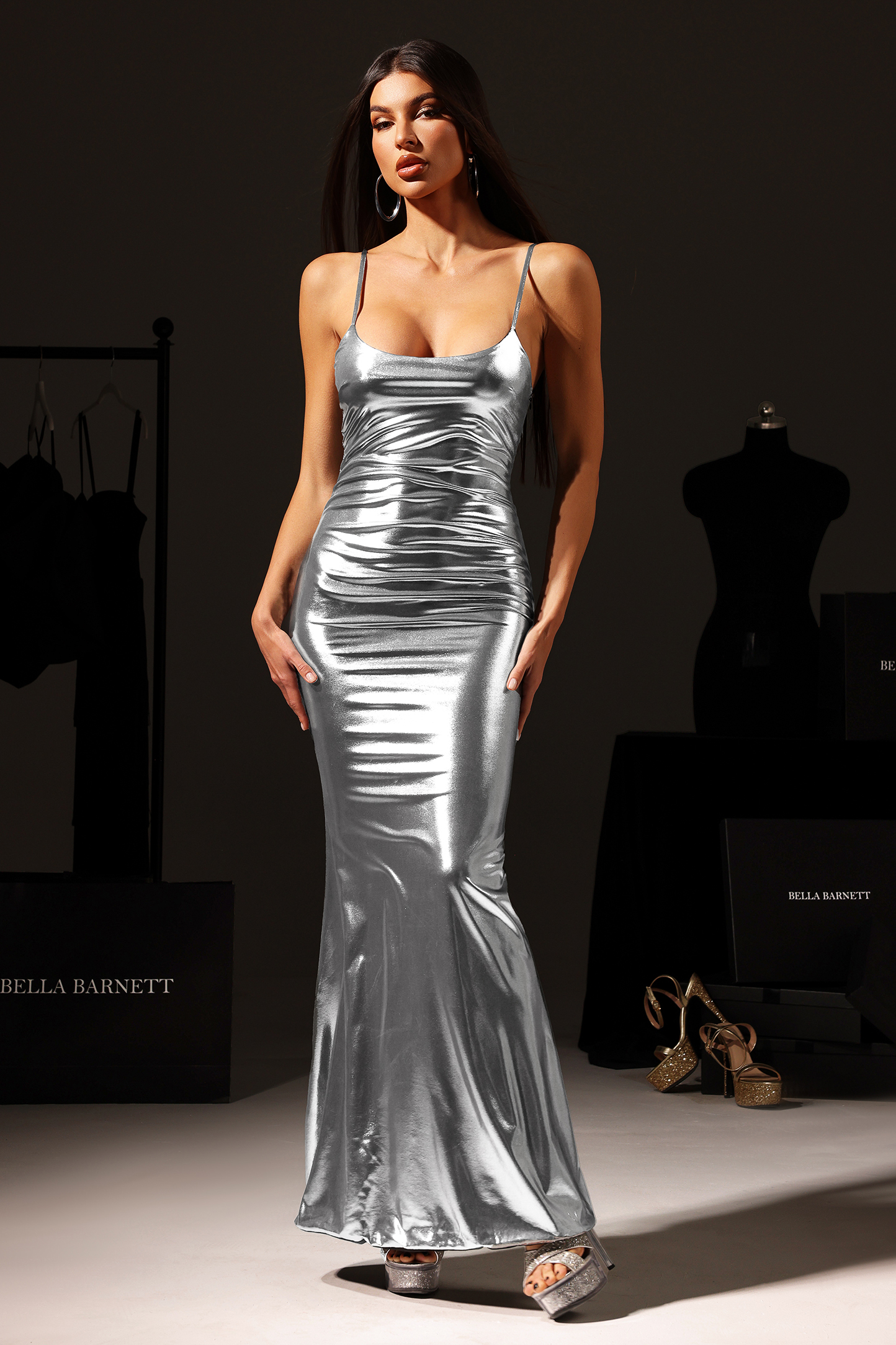 Ternan Sleeveless Backless Maxi Dress