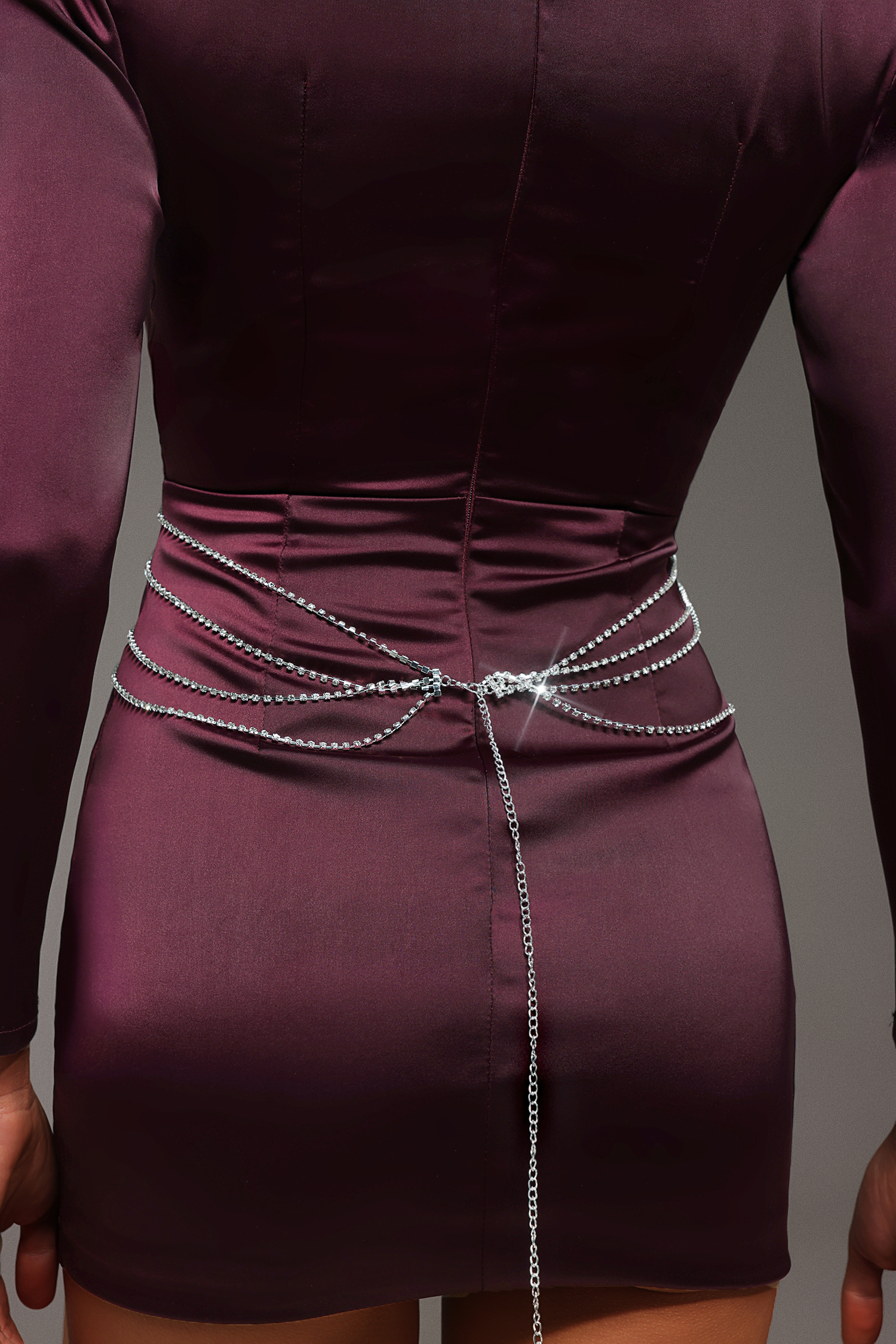 Lizbet Love Heart Multi-Layer Diamond Body Chain