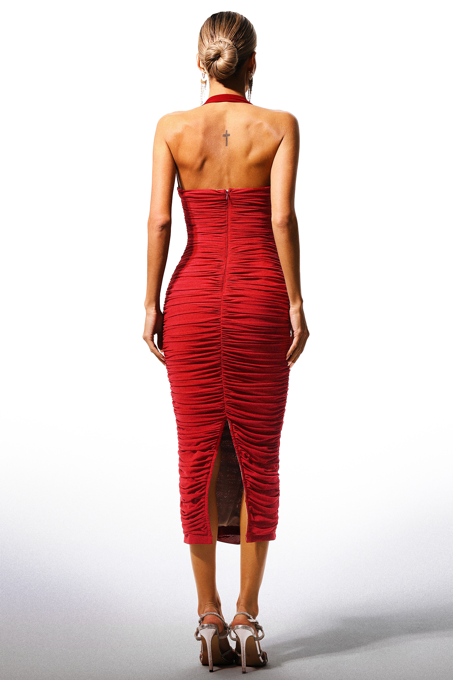 Pascale Halter Sleeveless Bow Maxi Dress