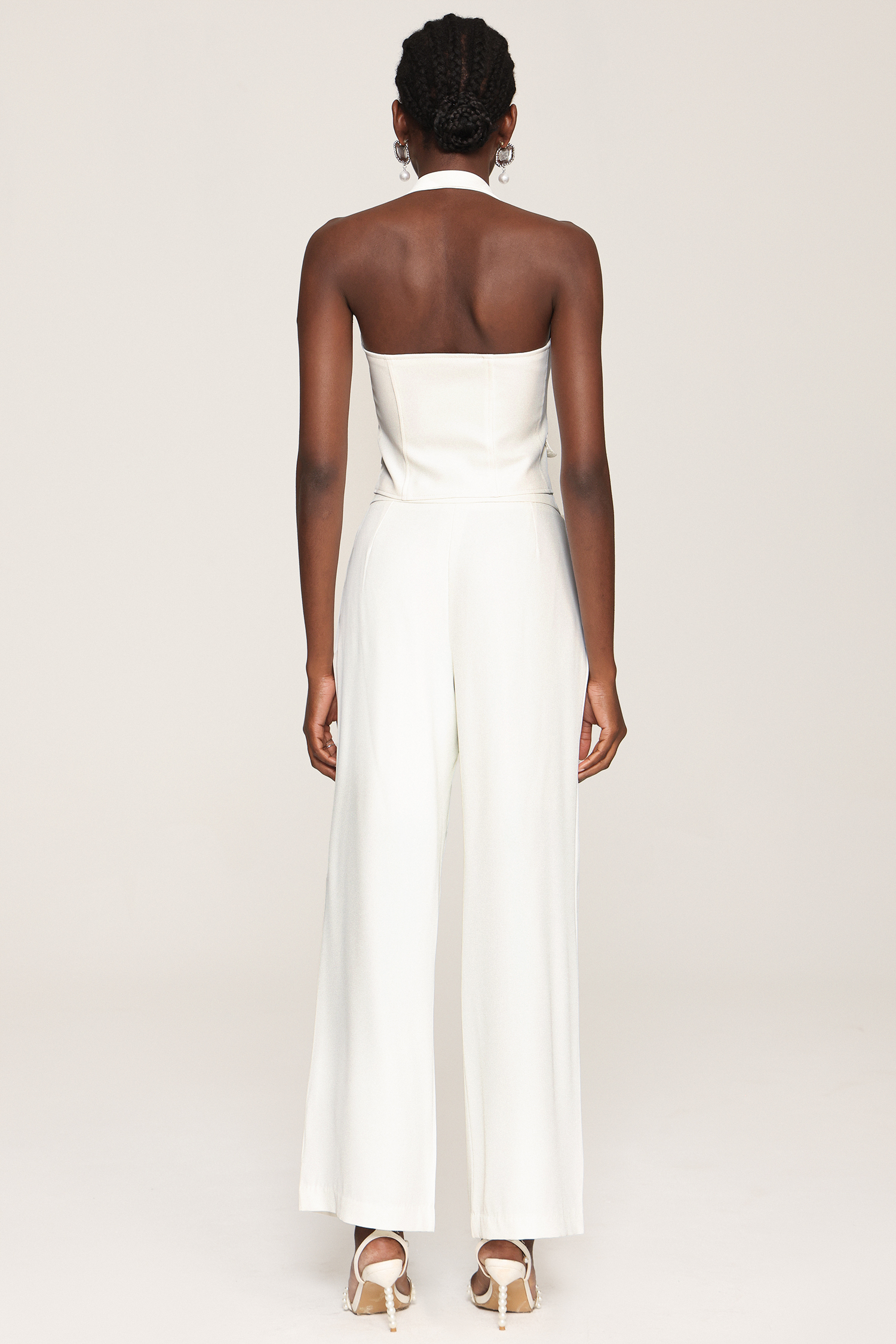 Elora Flower Sleeveless Suit Vest And Pants Two-Piece Set