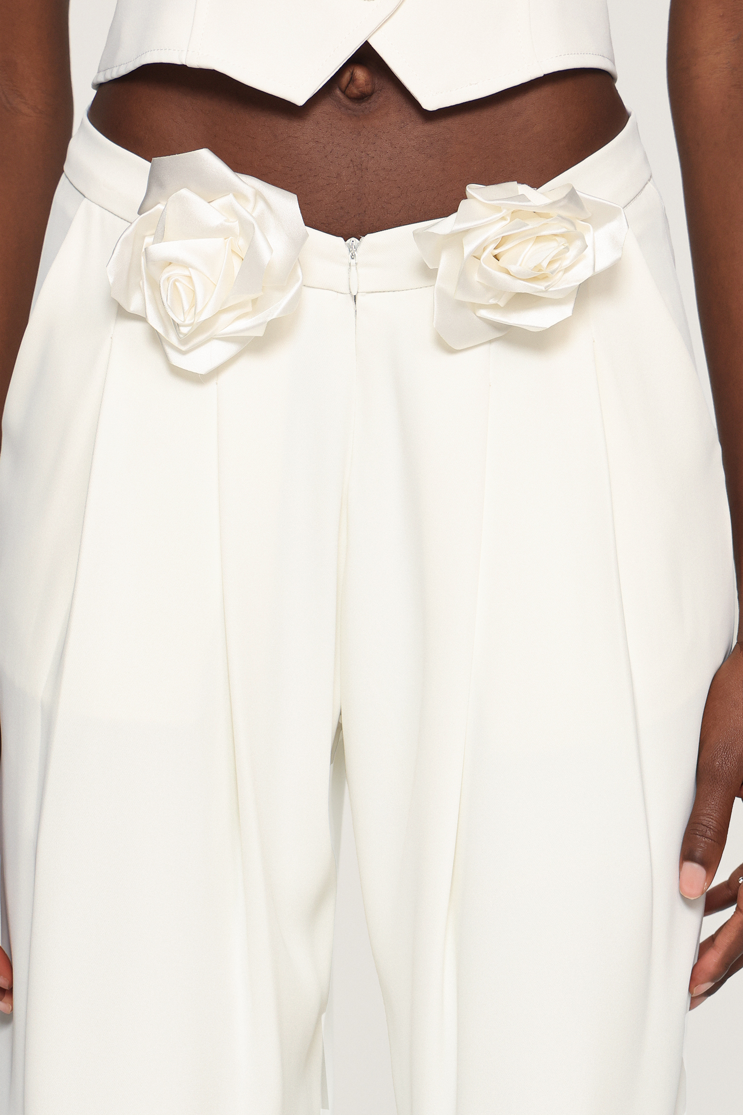 Elora Flower Sleeveless Suit Vest And Pants Two-Piece Set