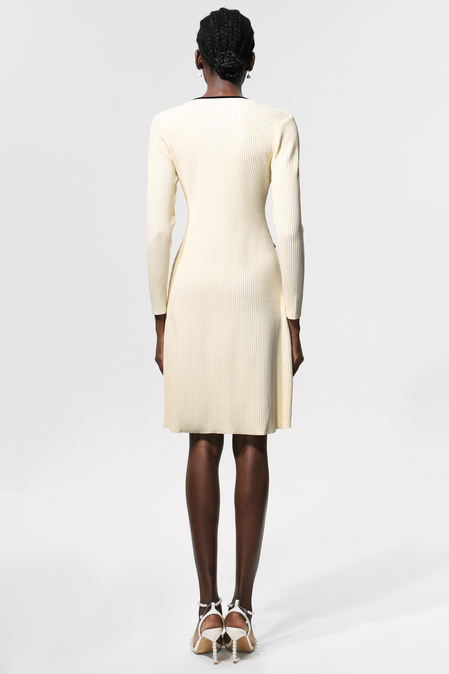 Janiyah Long Sleeves Bowknot Mini Dress