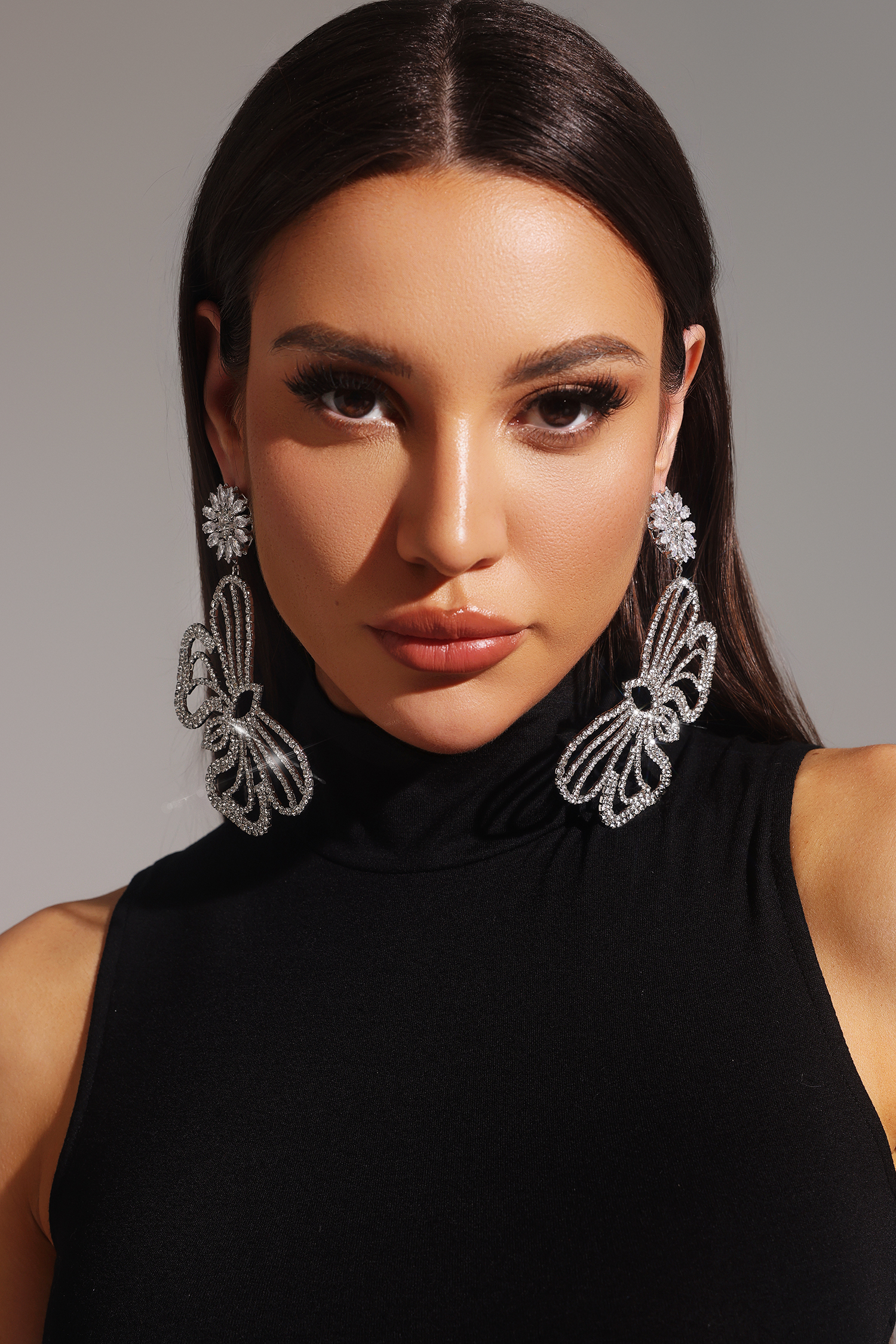 Kaia Butterfly Hollow Out Diamond Earrings