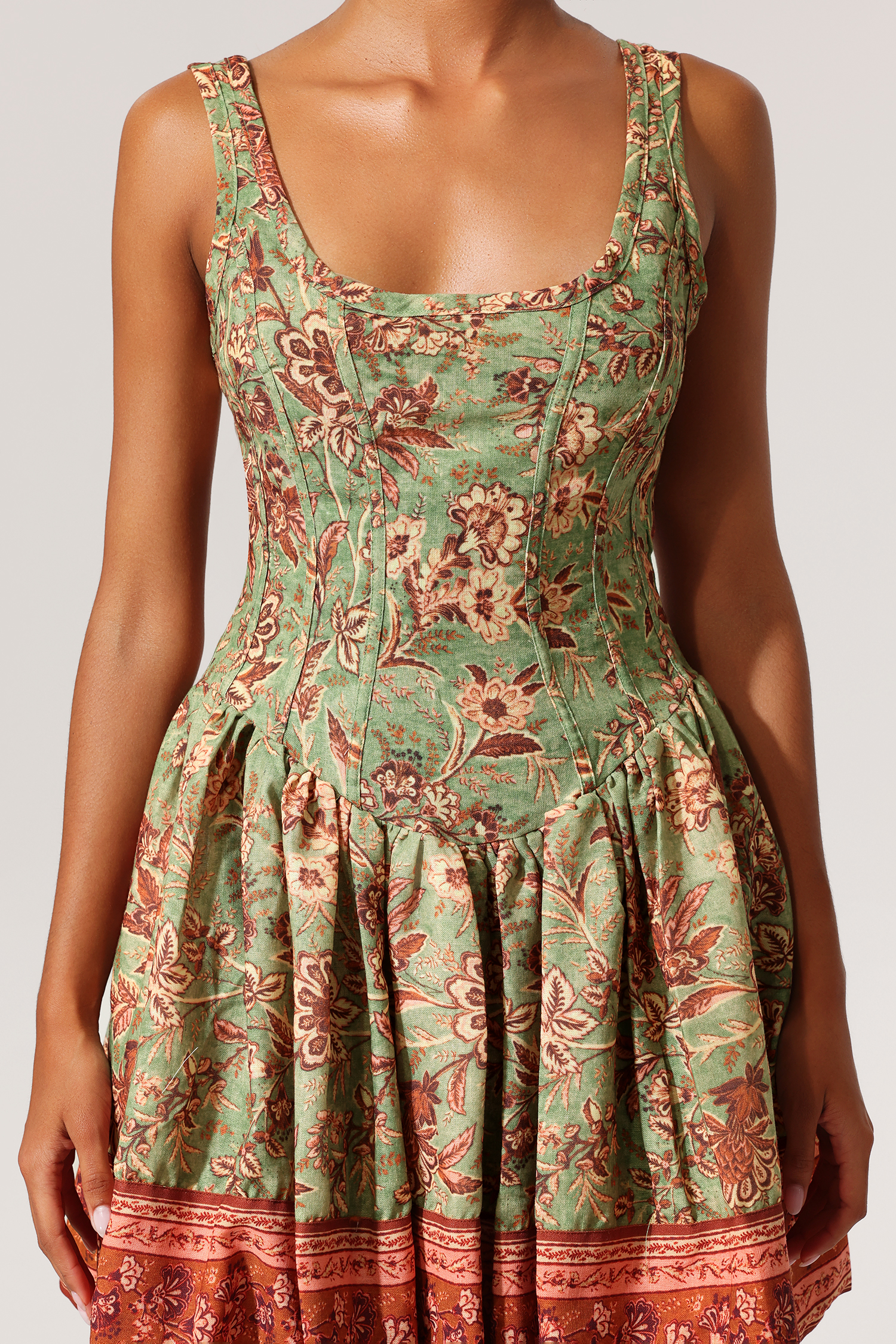 Kaylee Halter Floral Printed Mini Dress