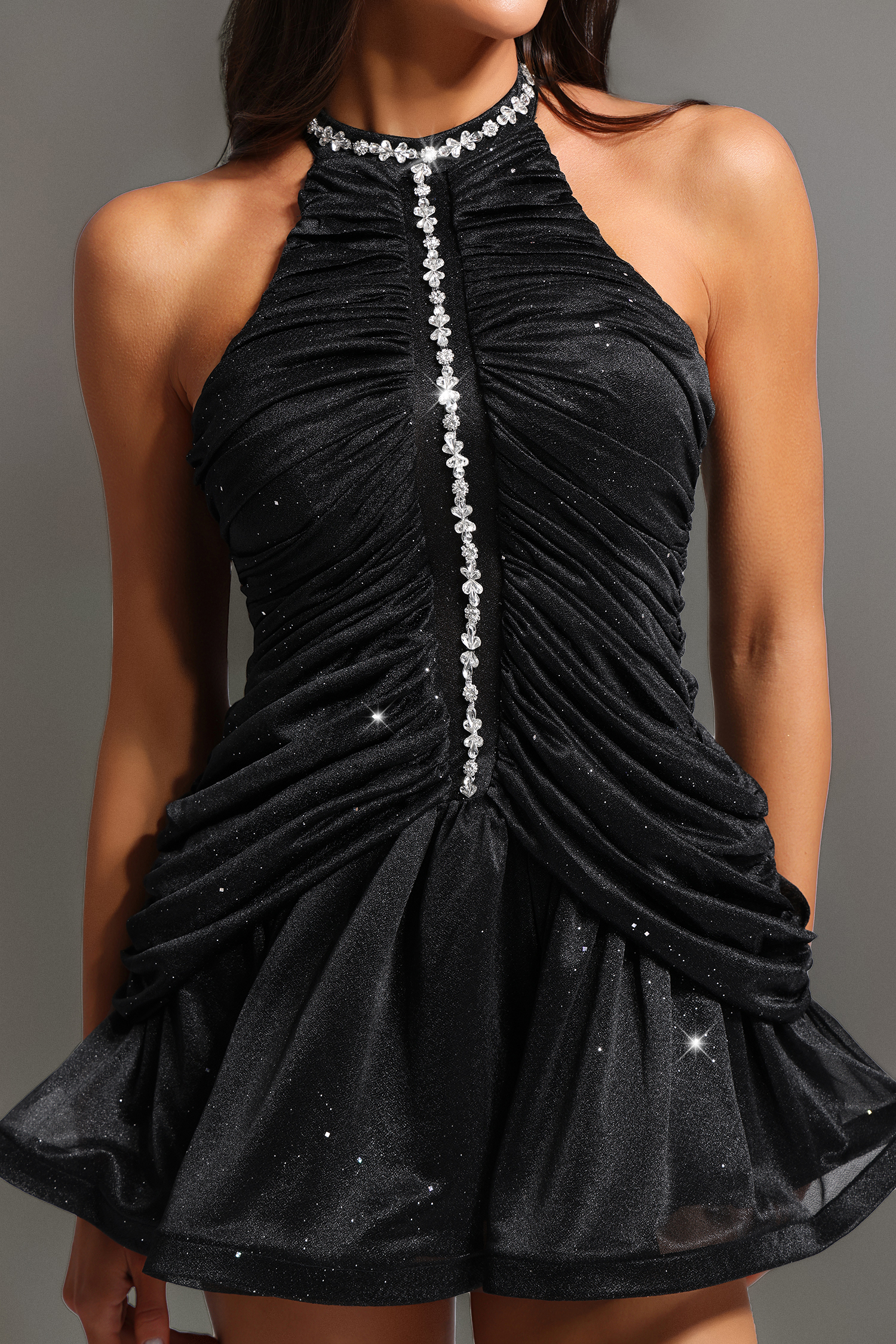 Jinx Sleeveless Diamond Mini Dress