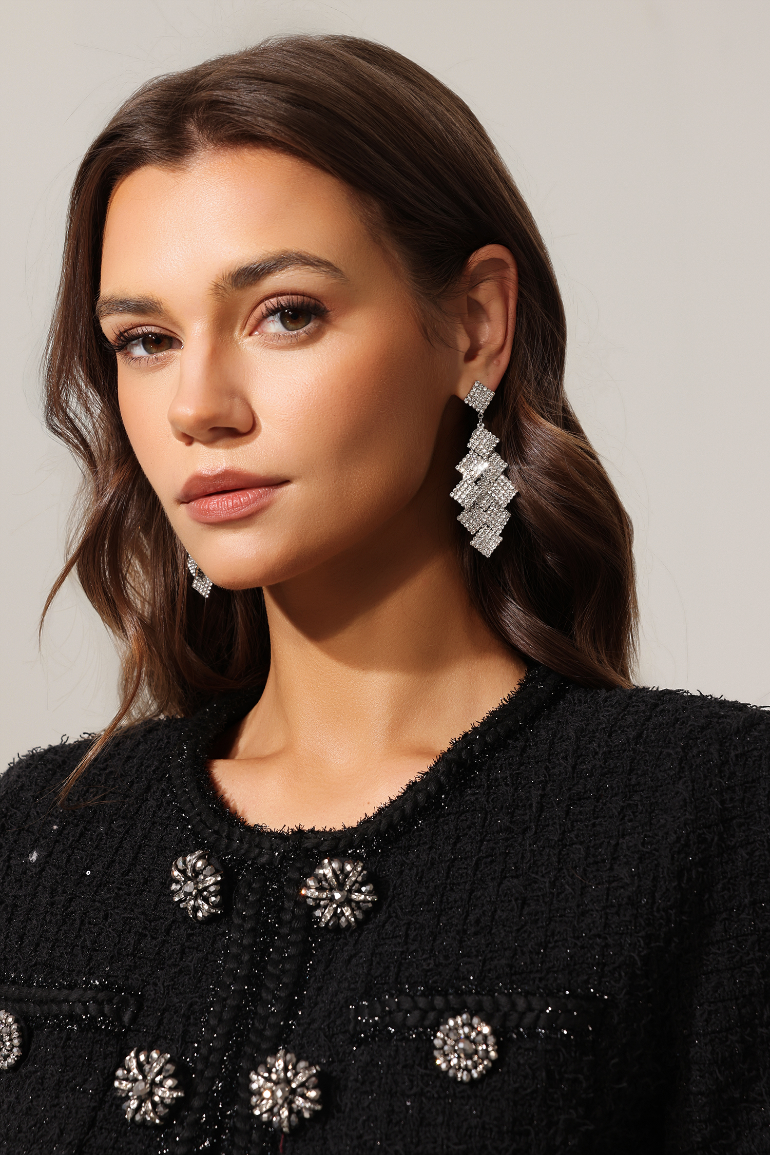 Villa Rhomboid Diamond Earrings