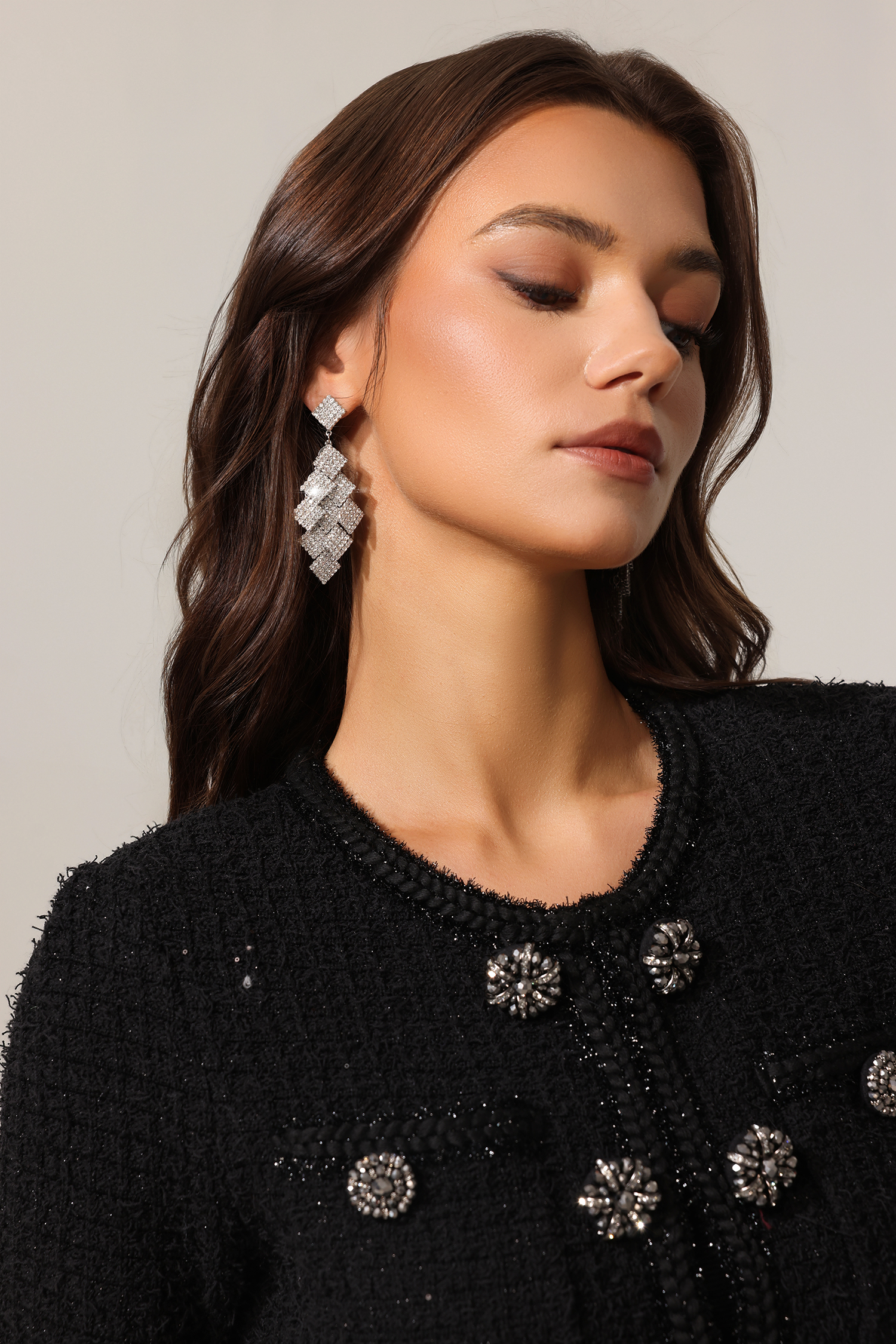 Villa Rhomboid Diamond Earrings